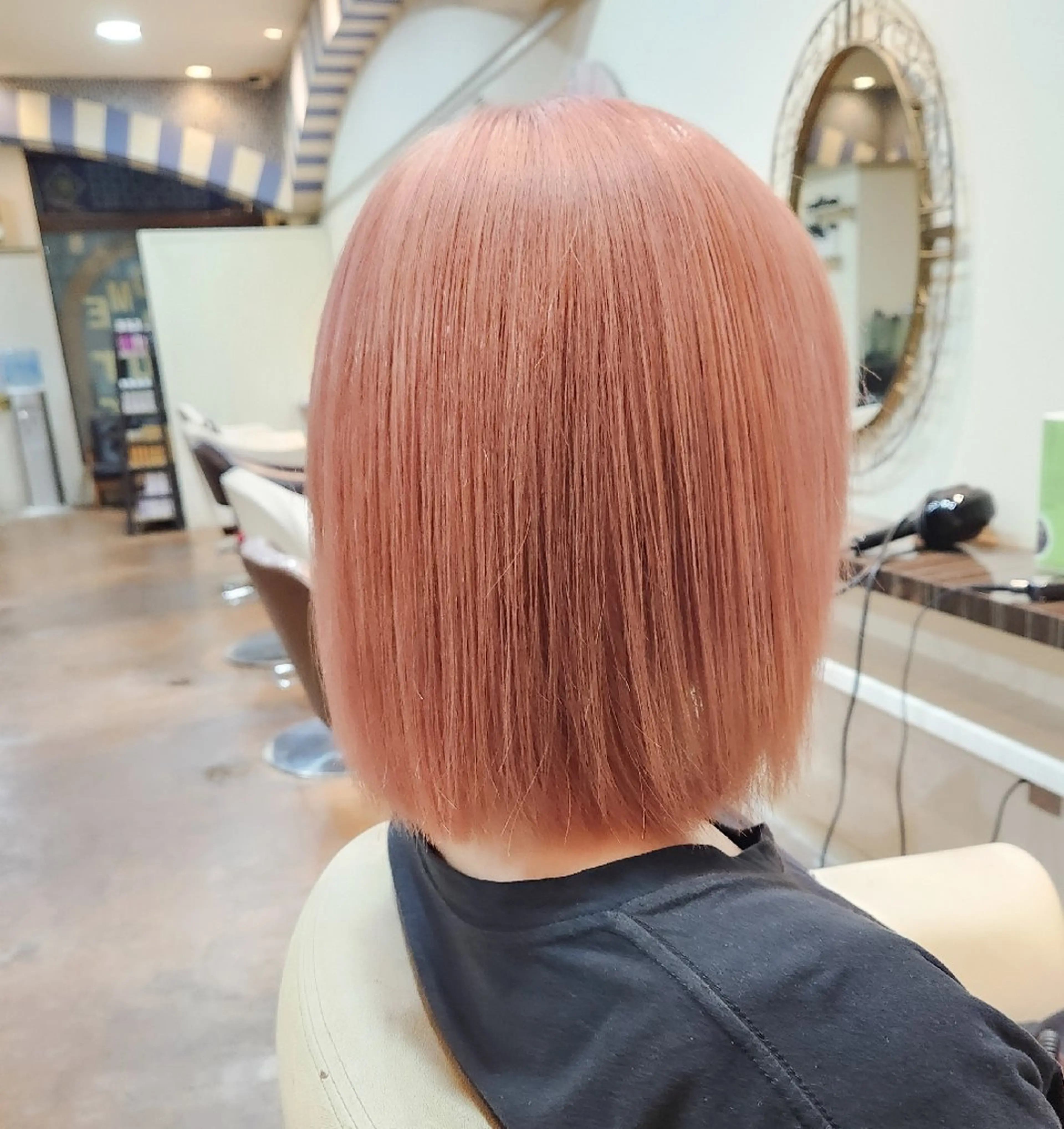 ミディアム カラー ヘアカラー ケアブリーチ、 髪質改善 福士直矢のヘアスタイル