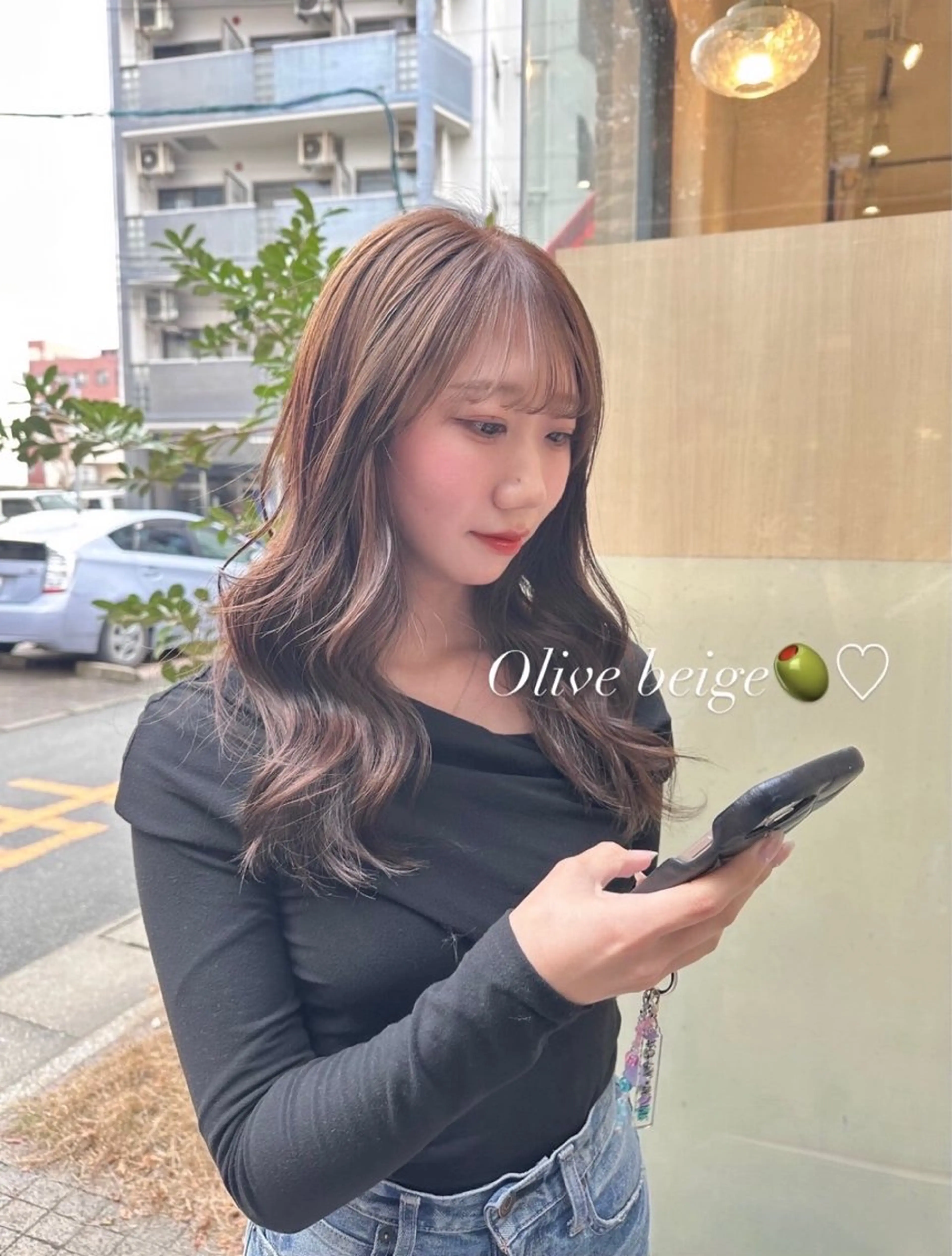 ロング カラー ヘアカラー トリートメント ヘッドスパ aoi /透明感カラーのヘアスタイル