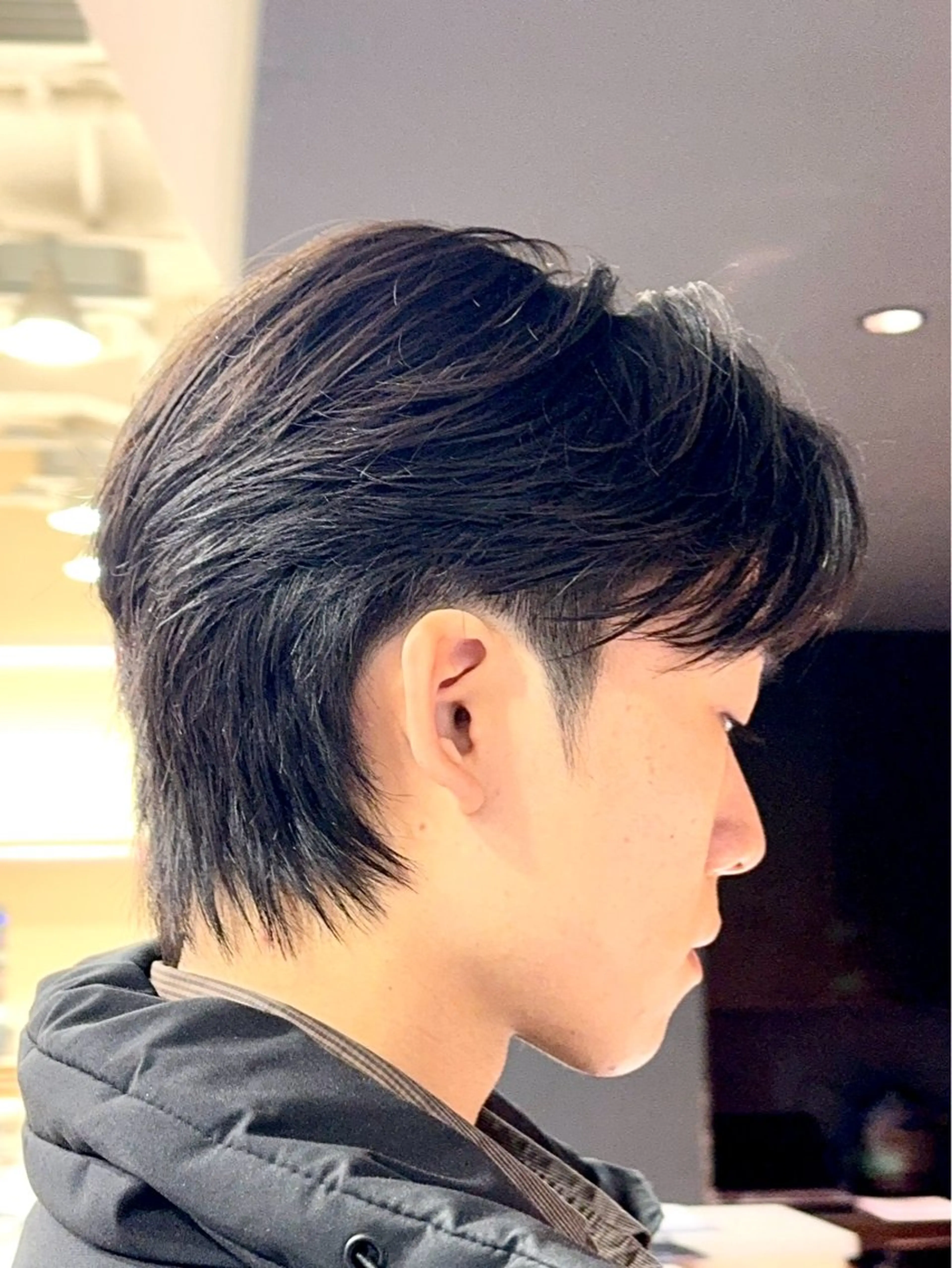 パーマ メンズ カット パーマ 韓国レイヤー/センタ ーパート/坂本翔のヘアスタイル