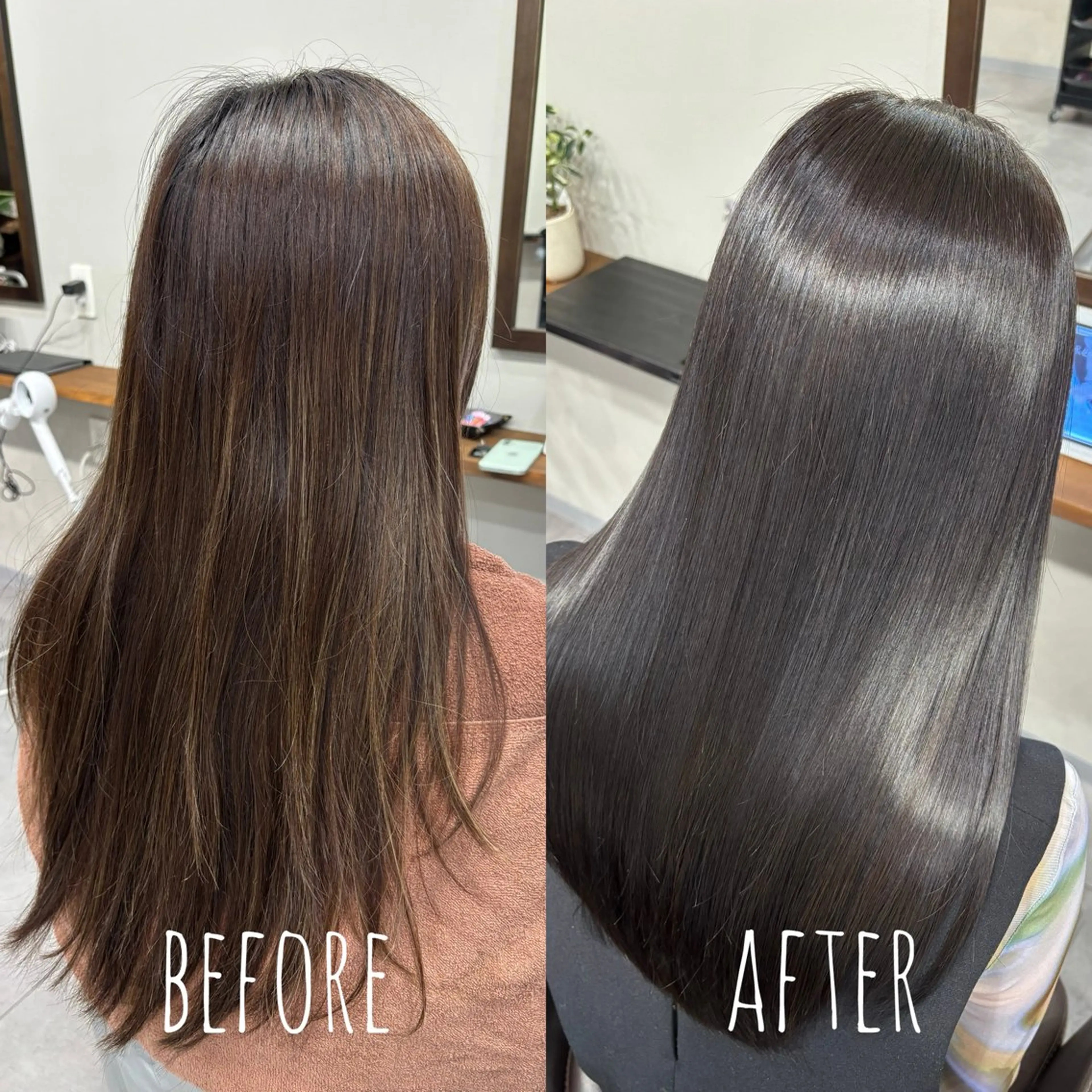 ロング カット ヘアカラー トリートメント 縮毛矯正、髪質改善／ 松田 龍之介のヘアスタイル