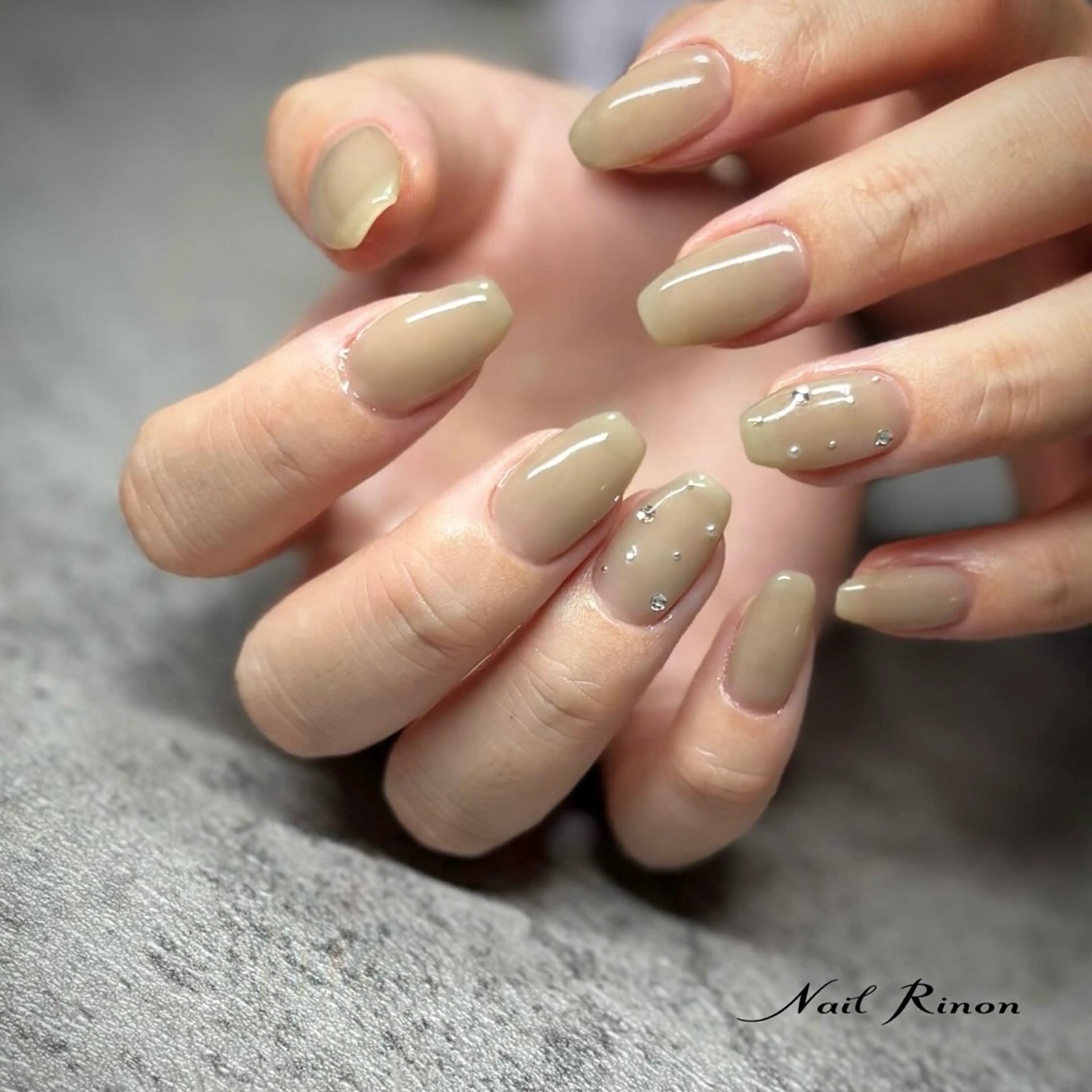 ネイル シンプルネイル ハンドネイル Nail Rinonのネイルデザイン