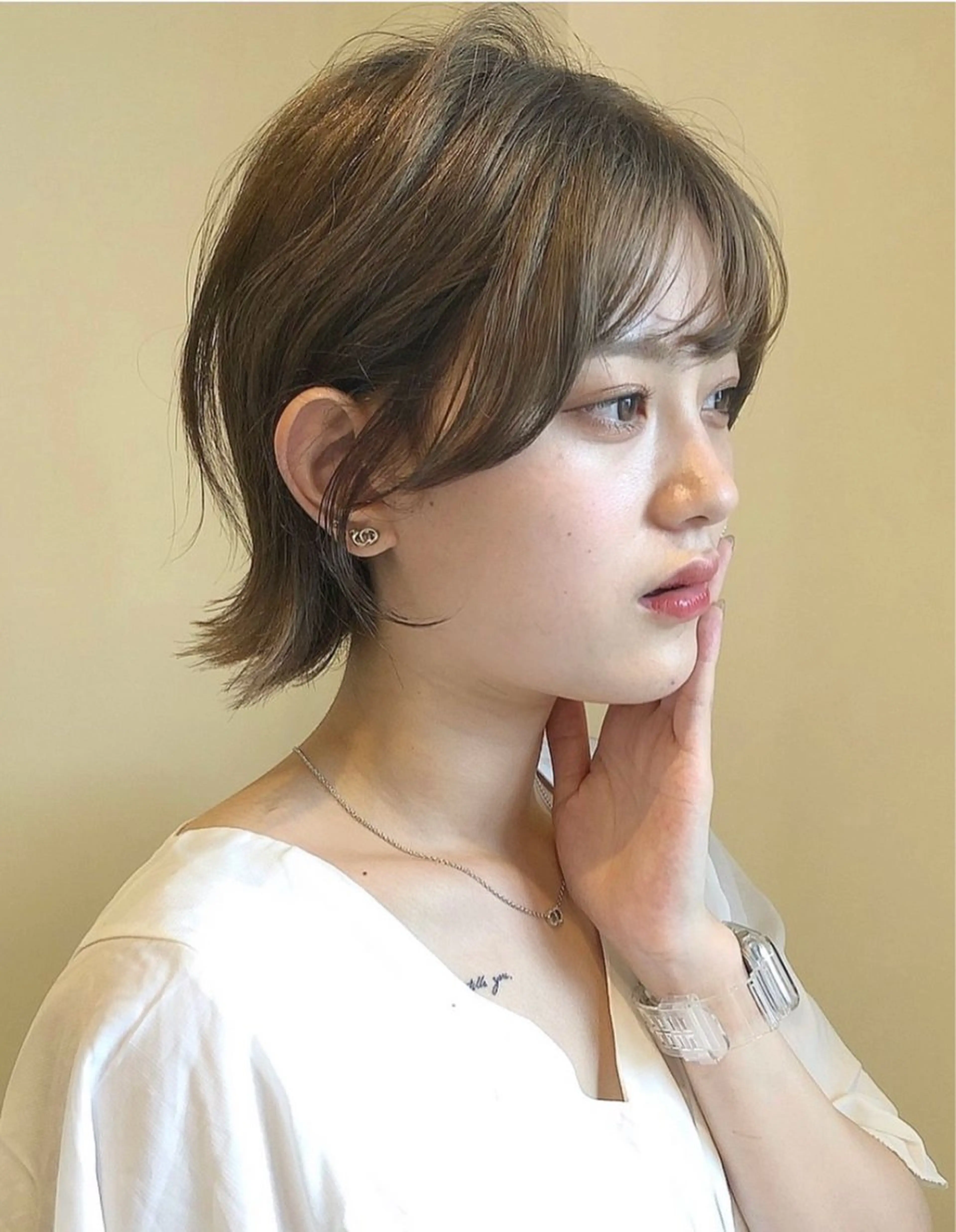 ショート カラー ヘアカラー 朝野 美華/暖色カラーのヘアスタイル