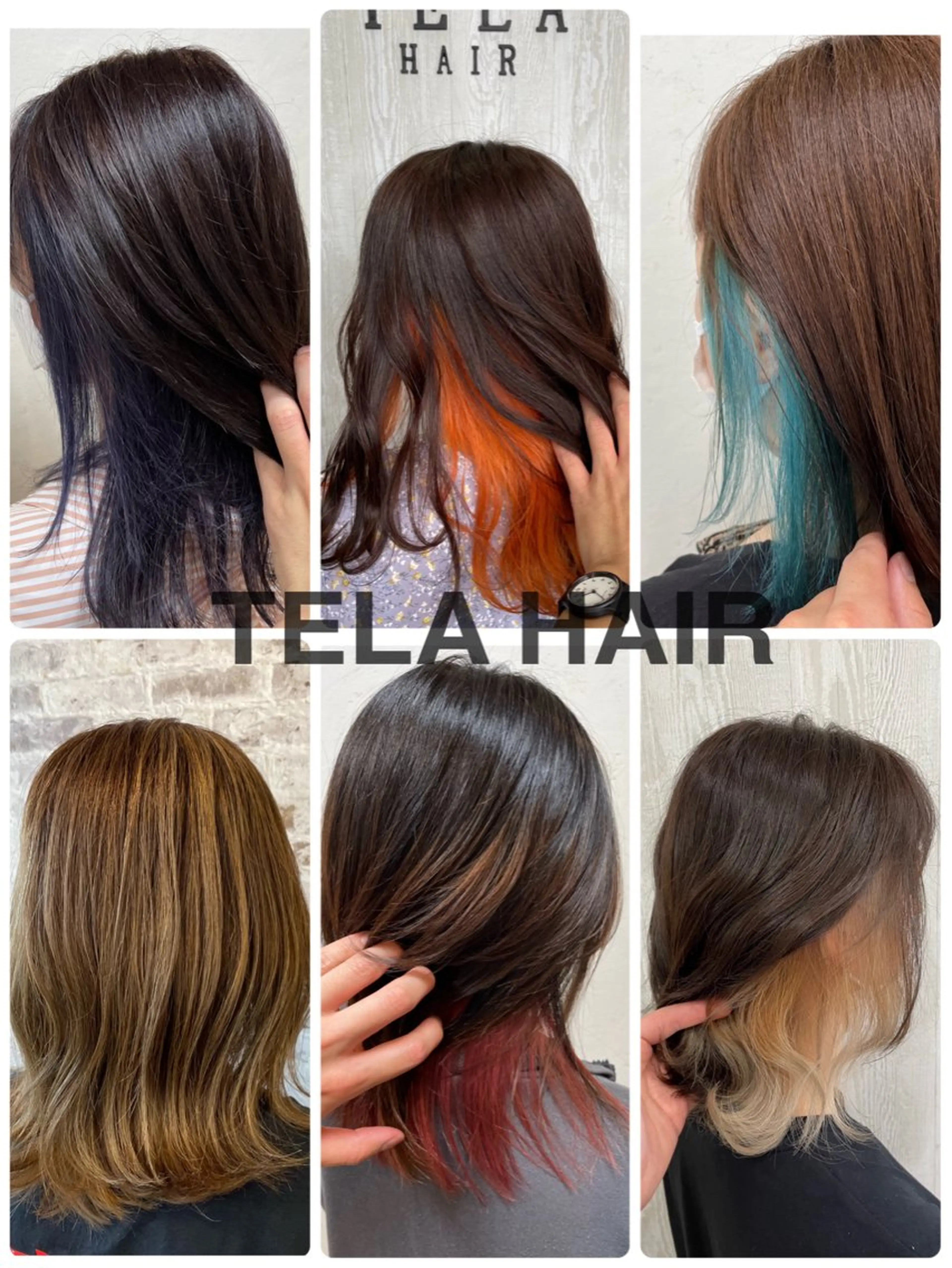 ミディアム カラー ヘアアレンジ カット ヘアカラー TELA HAIR 守谷のヘアスタイル