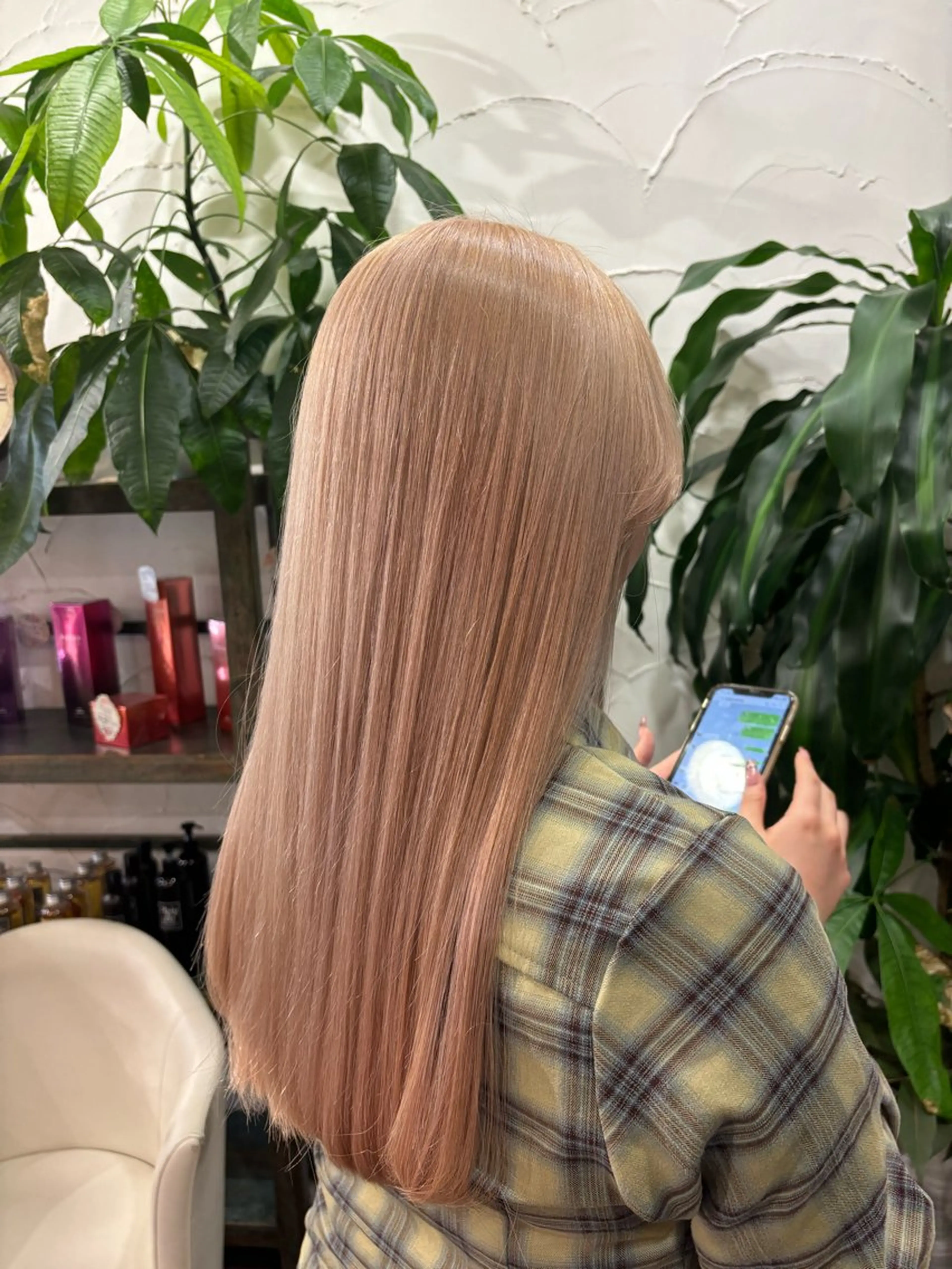 ロング カラー ブリーチ予約率90% 以上✨森山陽向のヘアスタイル