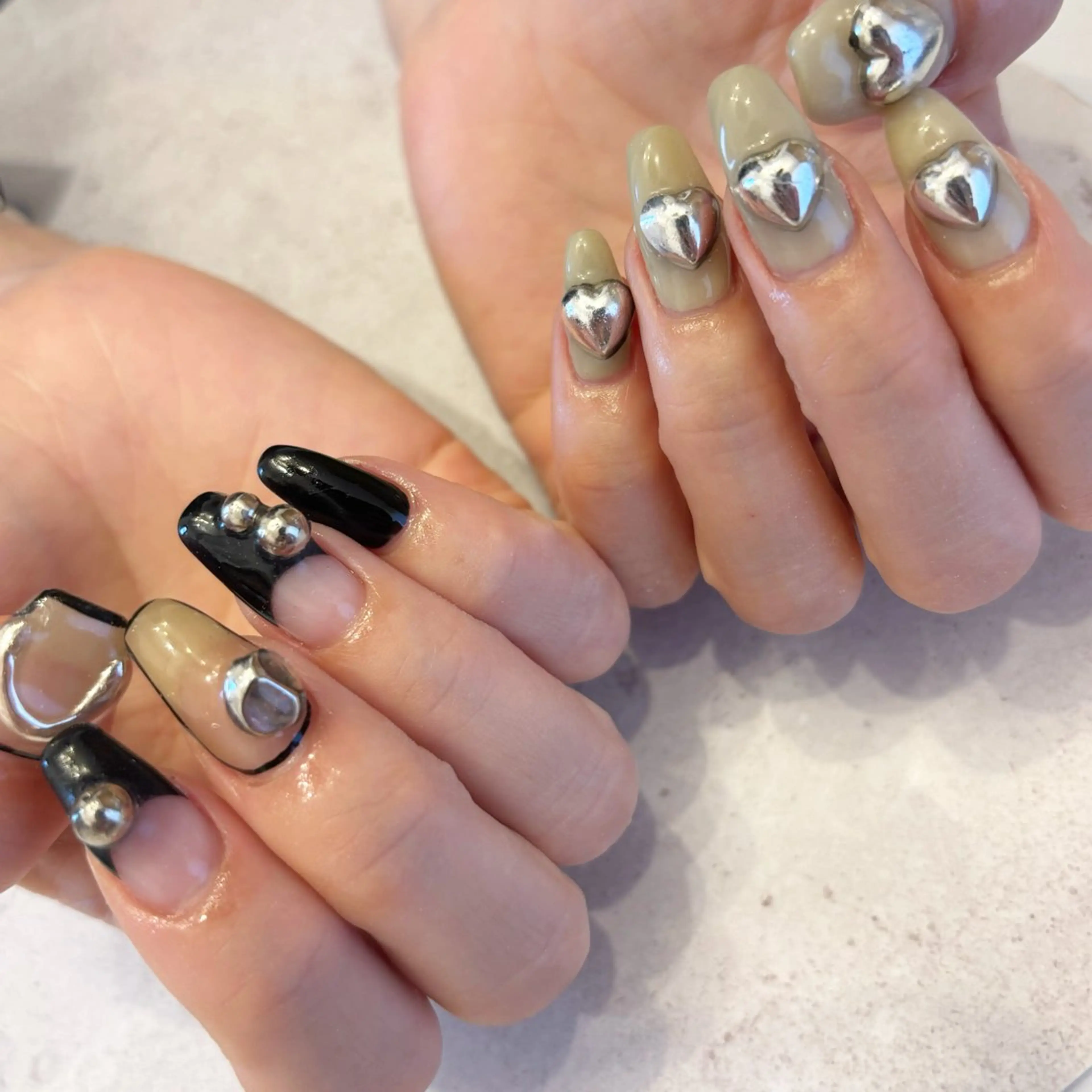 ネイル ハンドネイル Sea  nail by emaのネイルデザイン