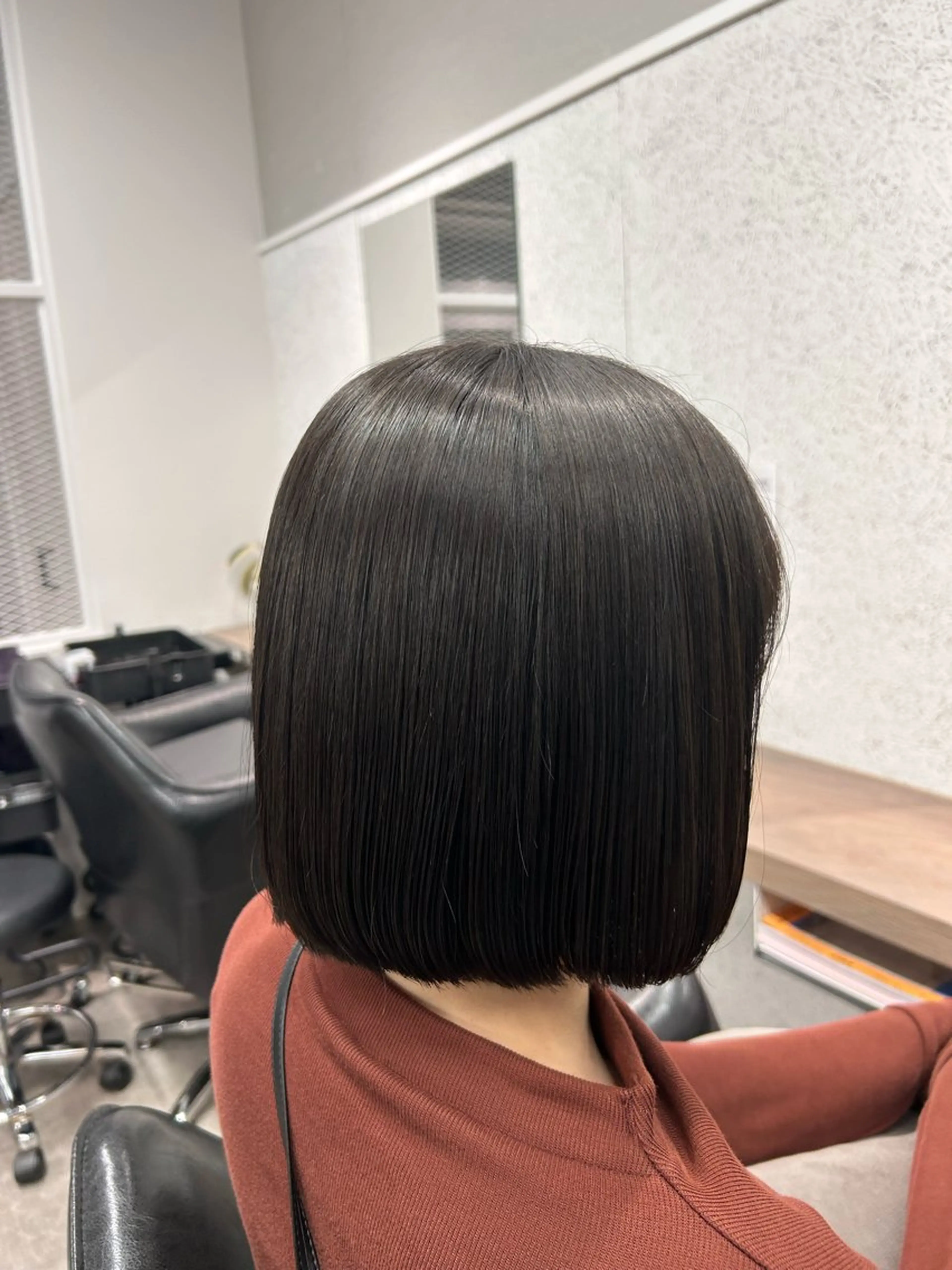 ショート ボブ カット ボブ/透明感カラー/ 髪質改善/🌙/ルナのヘアスタイル