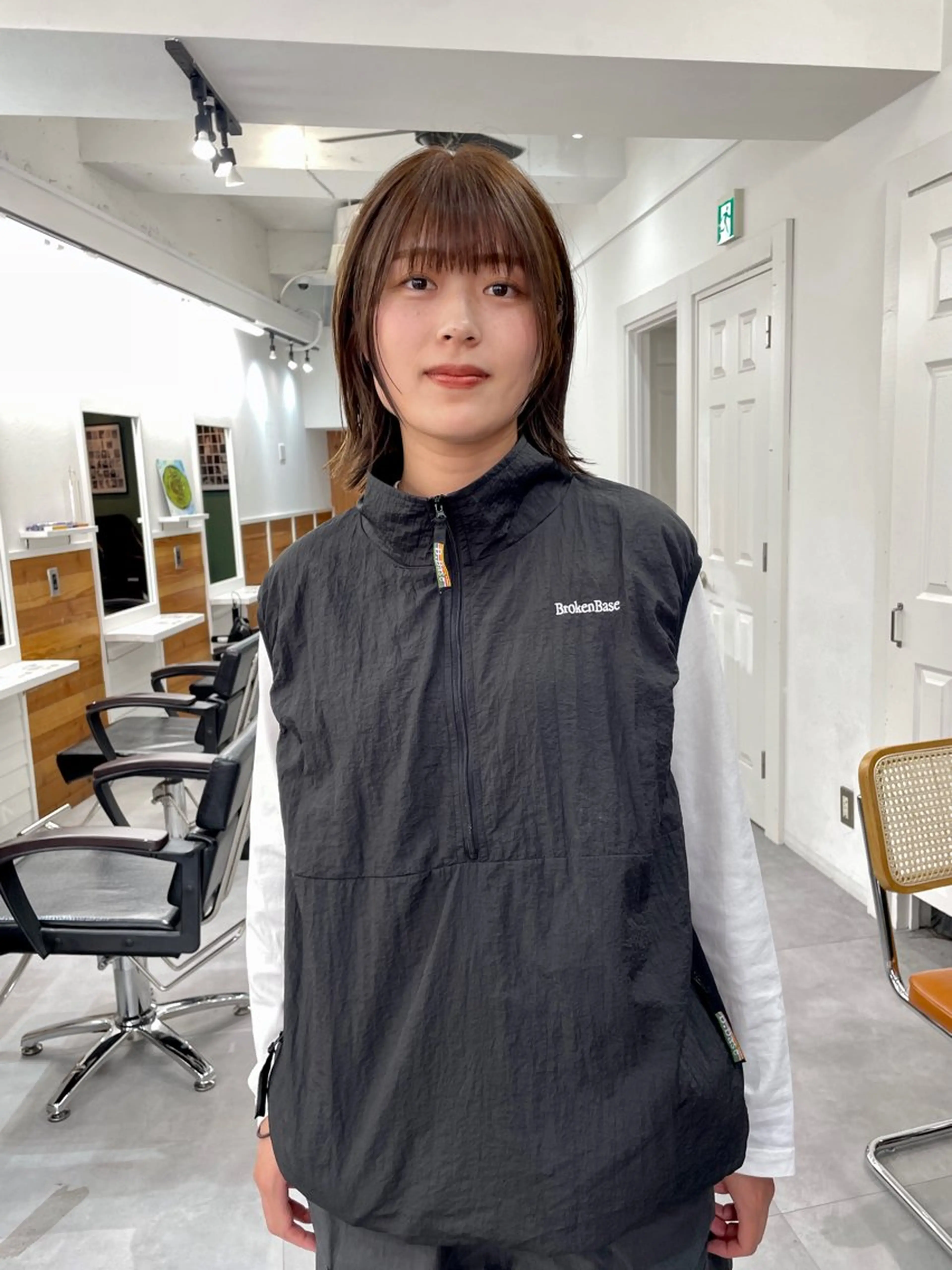 ミディアム カラー パーマ ミディアムパーマ レイヤー／似合わせ TAKUYAのヘアスタイル