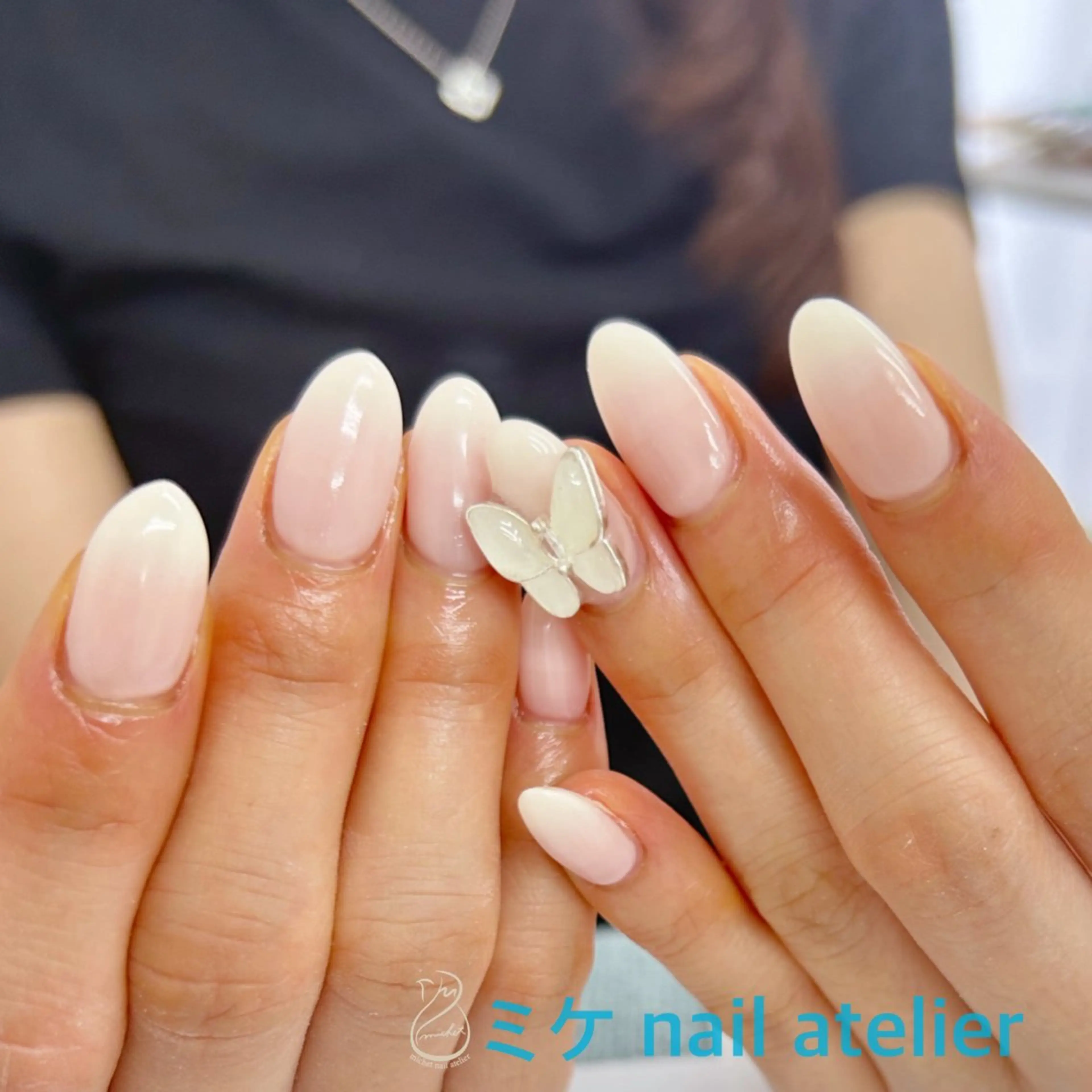 ネイル グラデーション ワンカラーネイル ピンク シンプルネイル ホワイト ハンドネイル h. rikaのネイルデザイン