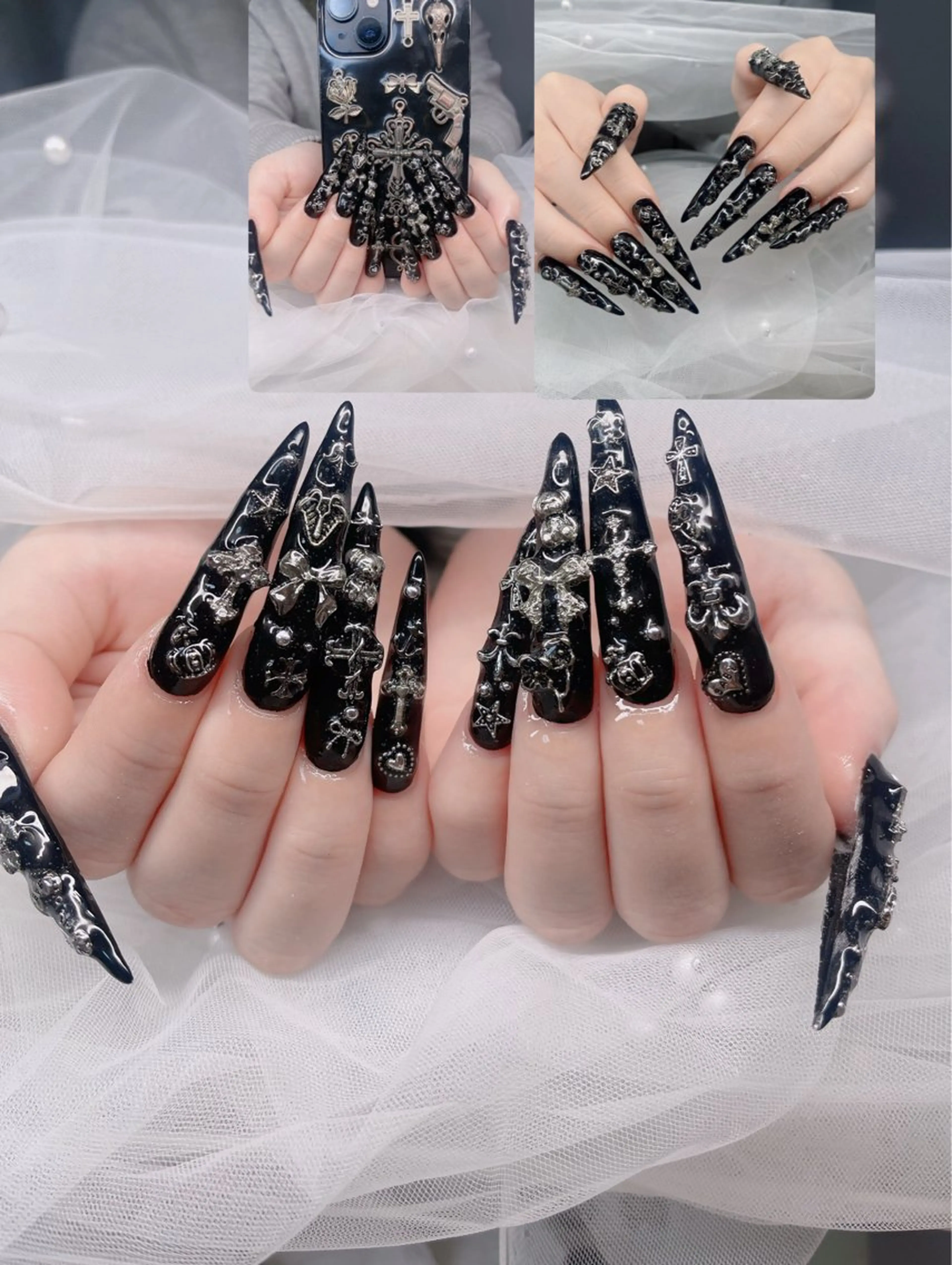 ロング ハイネイル自宅サロン所属・ハイネイル 自宅サロンのネイルデザイン