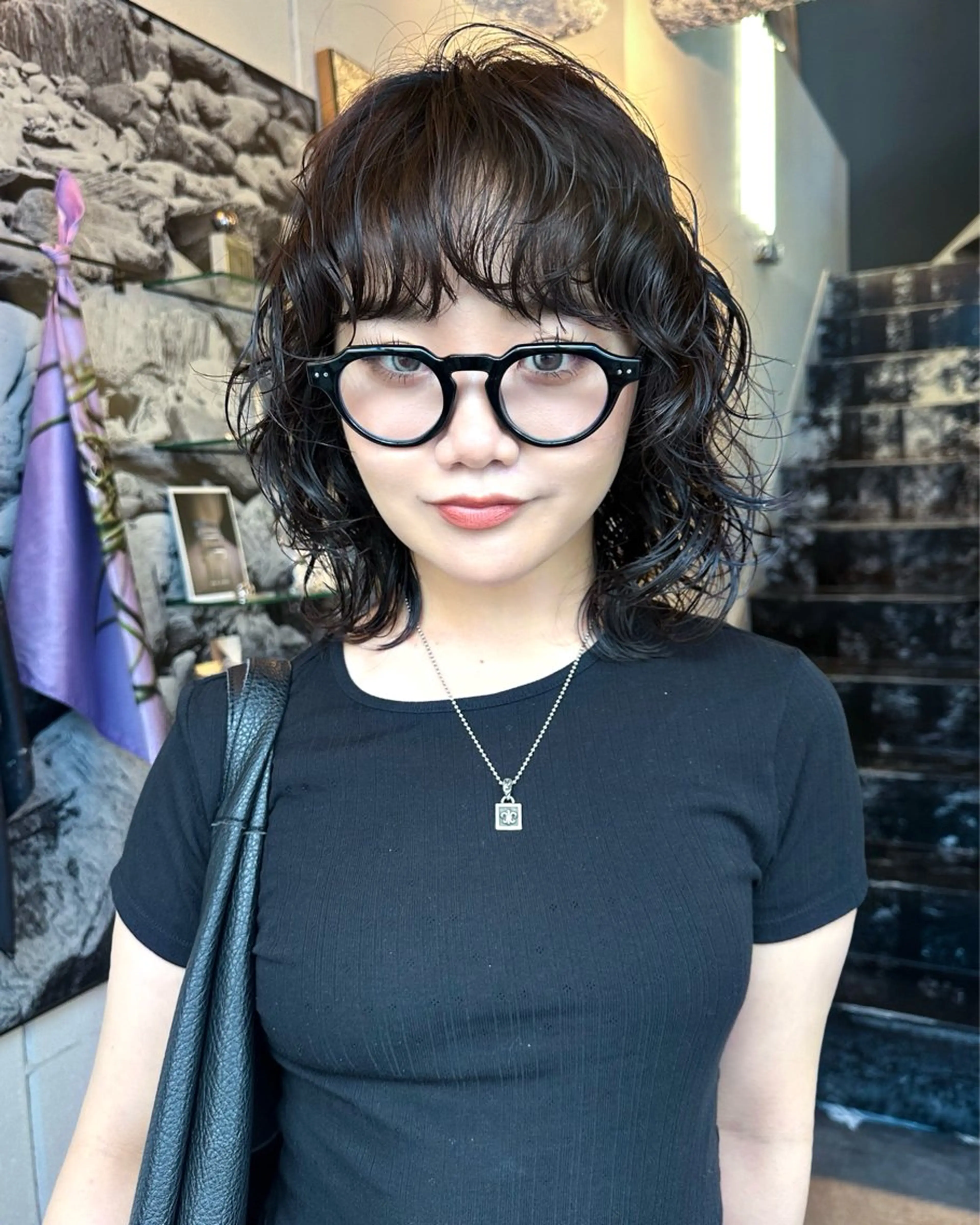 ミディアム パーマ カット パーマ レイヤー/パーマ /ウルフ/nabeのヘアスタイル