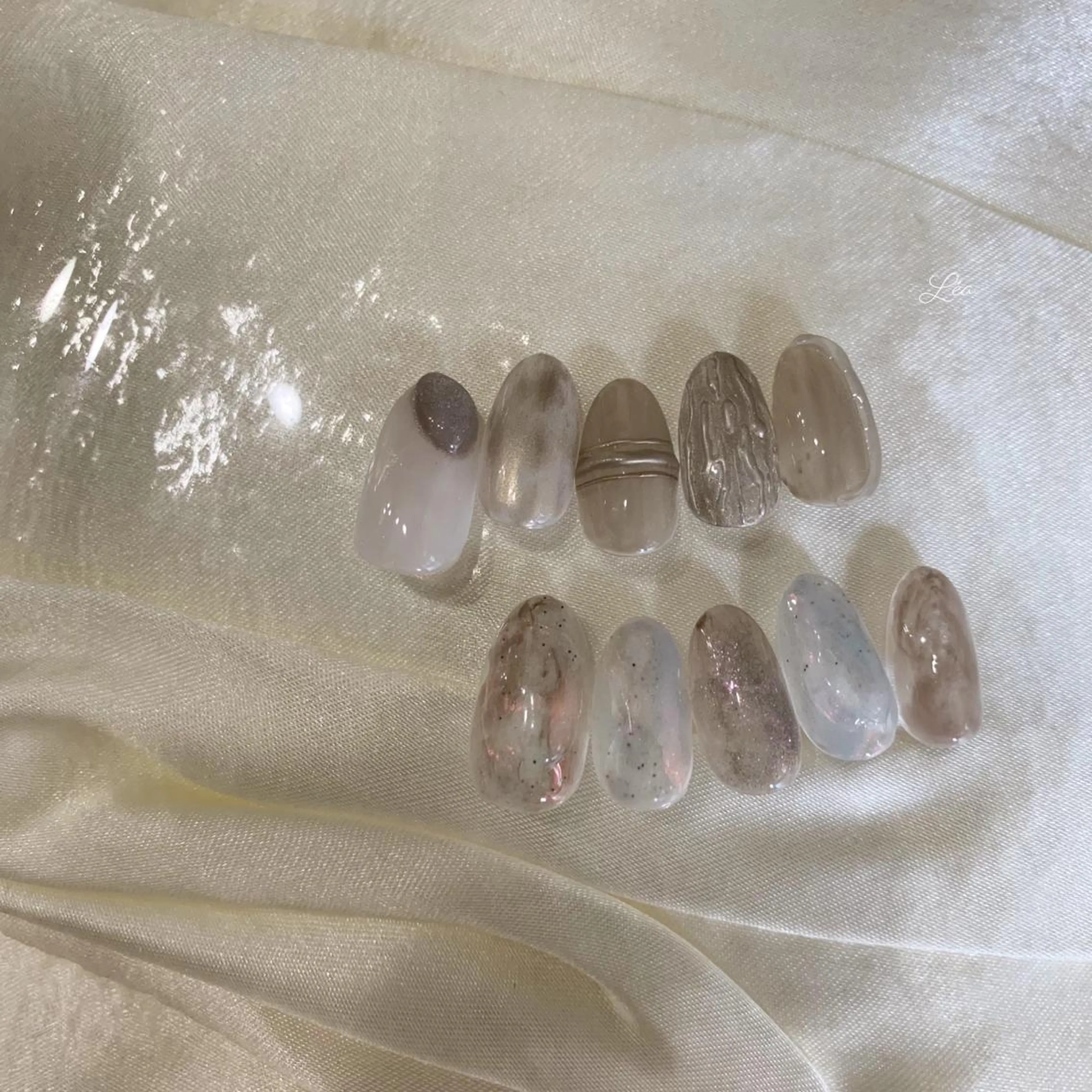 ネイル ジェルネイル パラジェル Léa nailのネイルデザイン