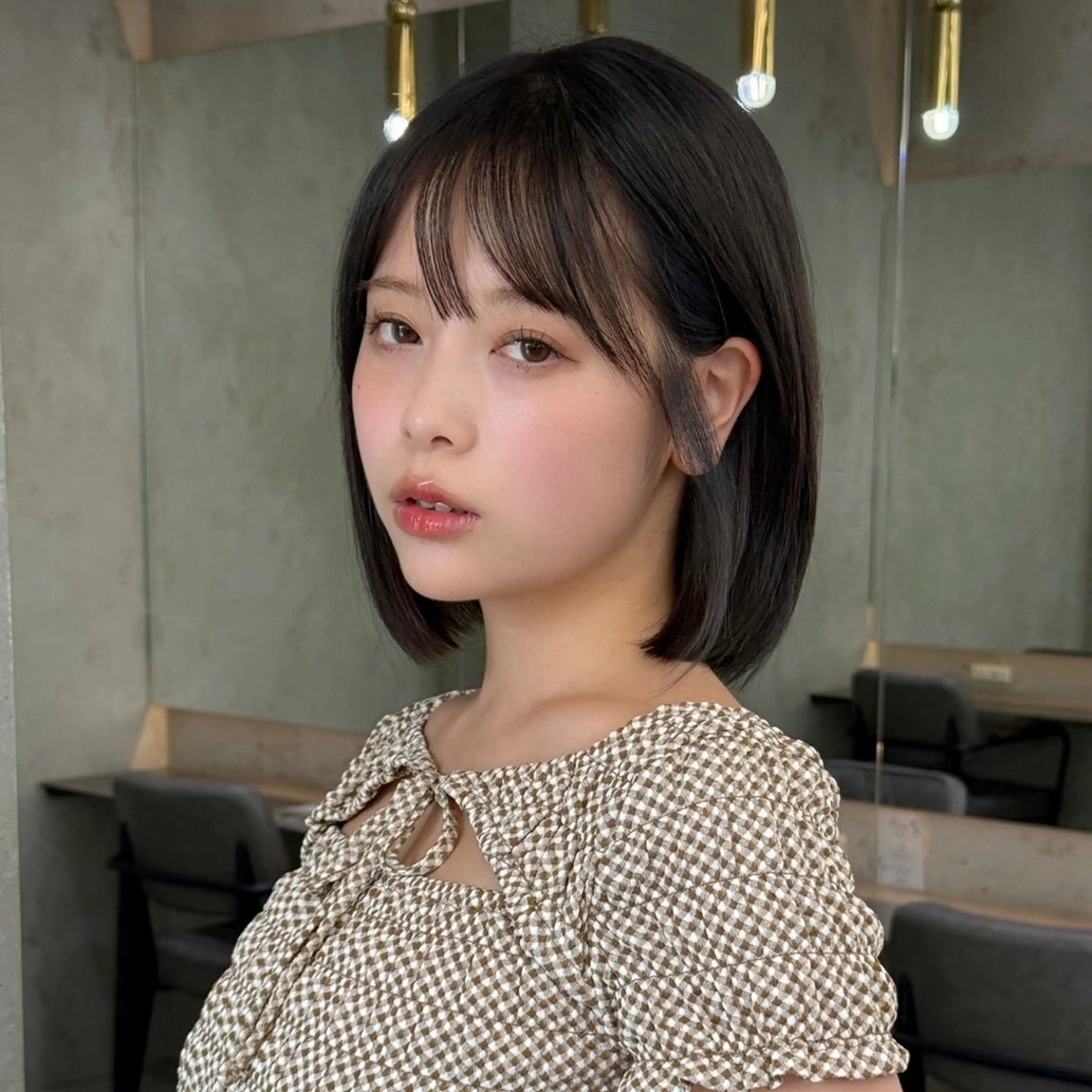 ショート ボブ 韓国ヘア/美髪矯正/ Haruna🦋のヘアスタイル