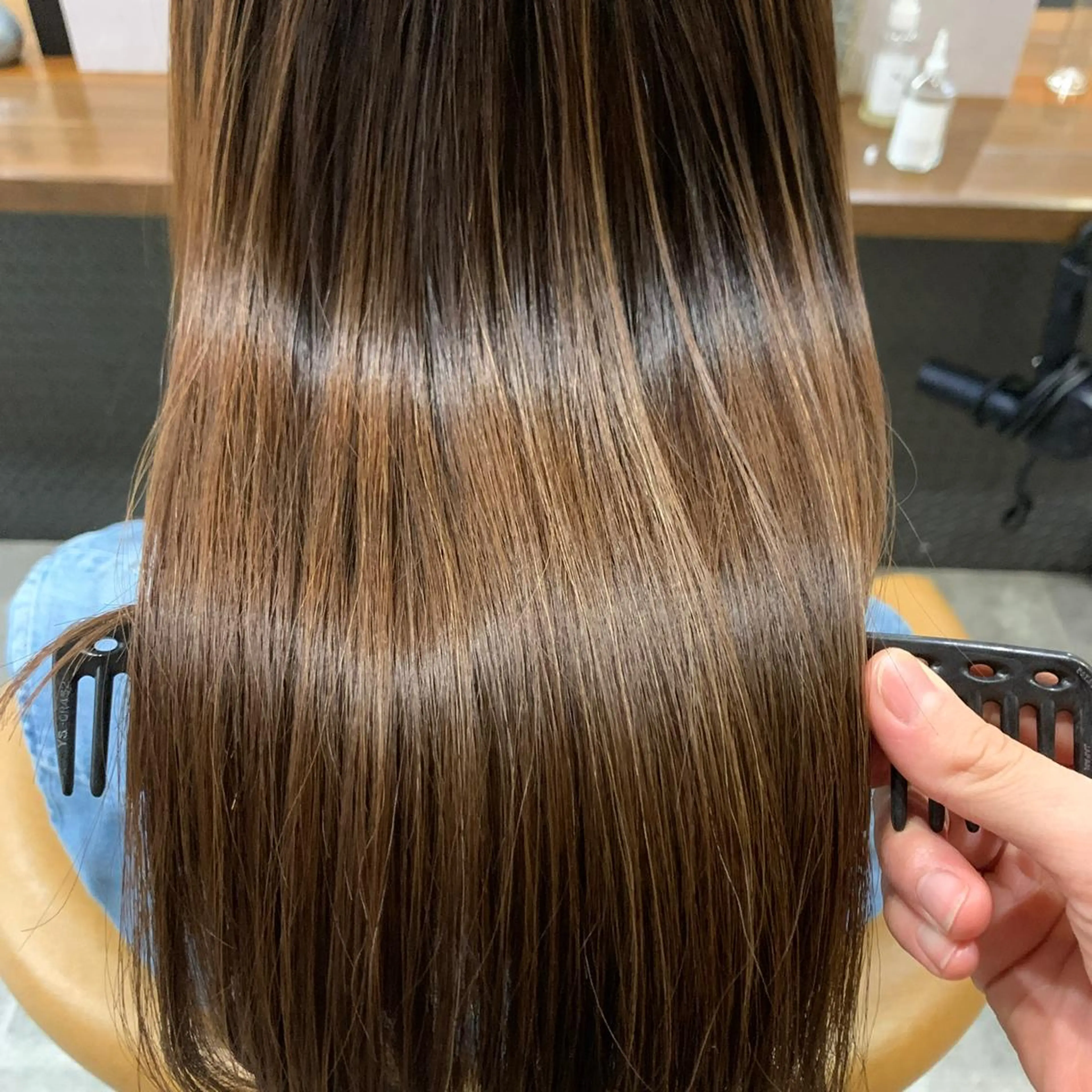 セミロング enx天王町店 伊藤 愛央のヘアスタイル