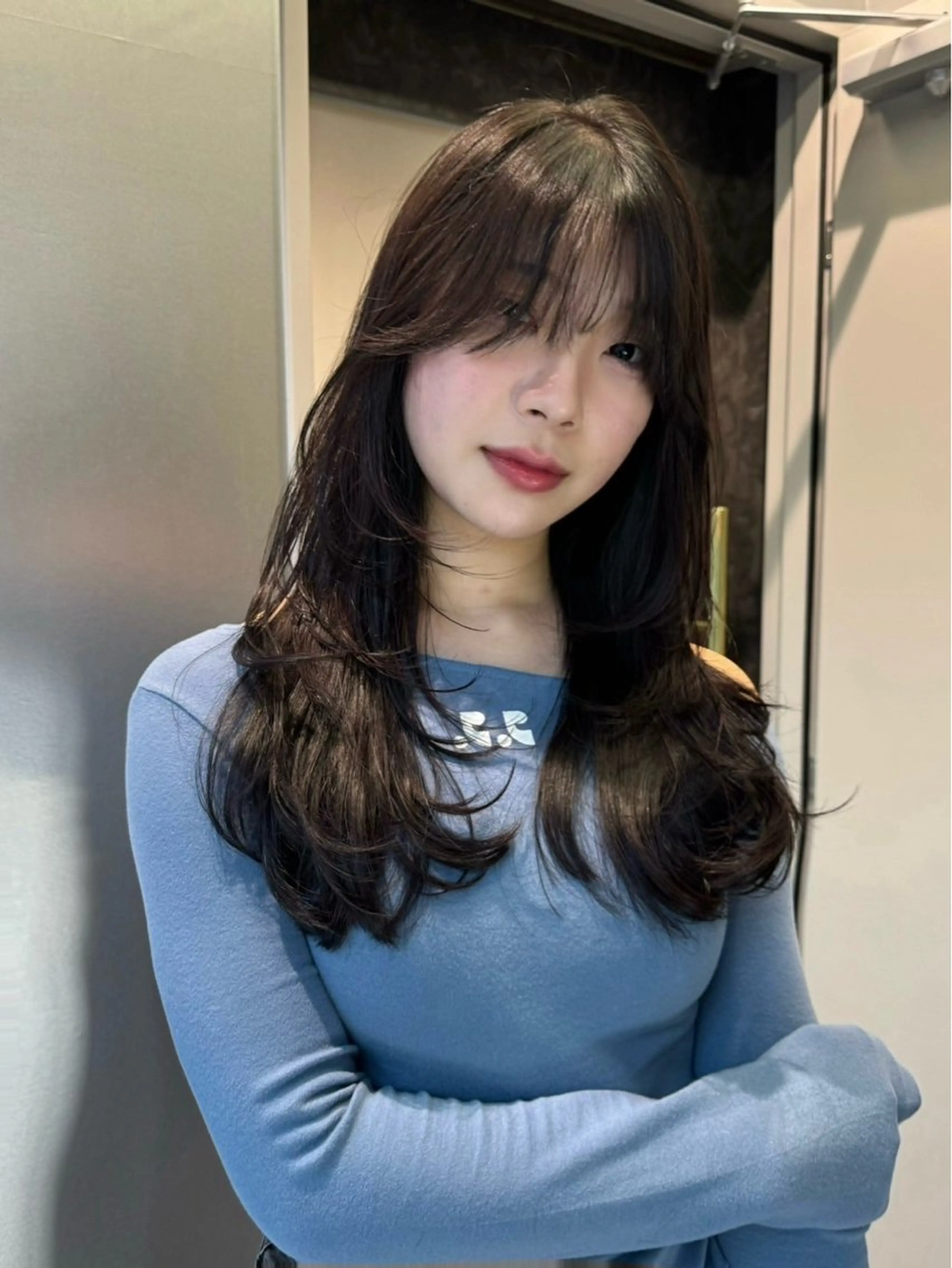ミディアム カラー 韓国風ヘア レイヤーカット 韓国風艶カラー 🇰🇷🩶/REIのヘアスタイル