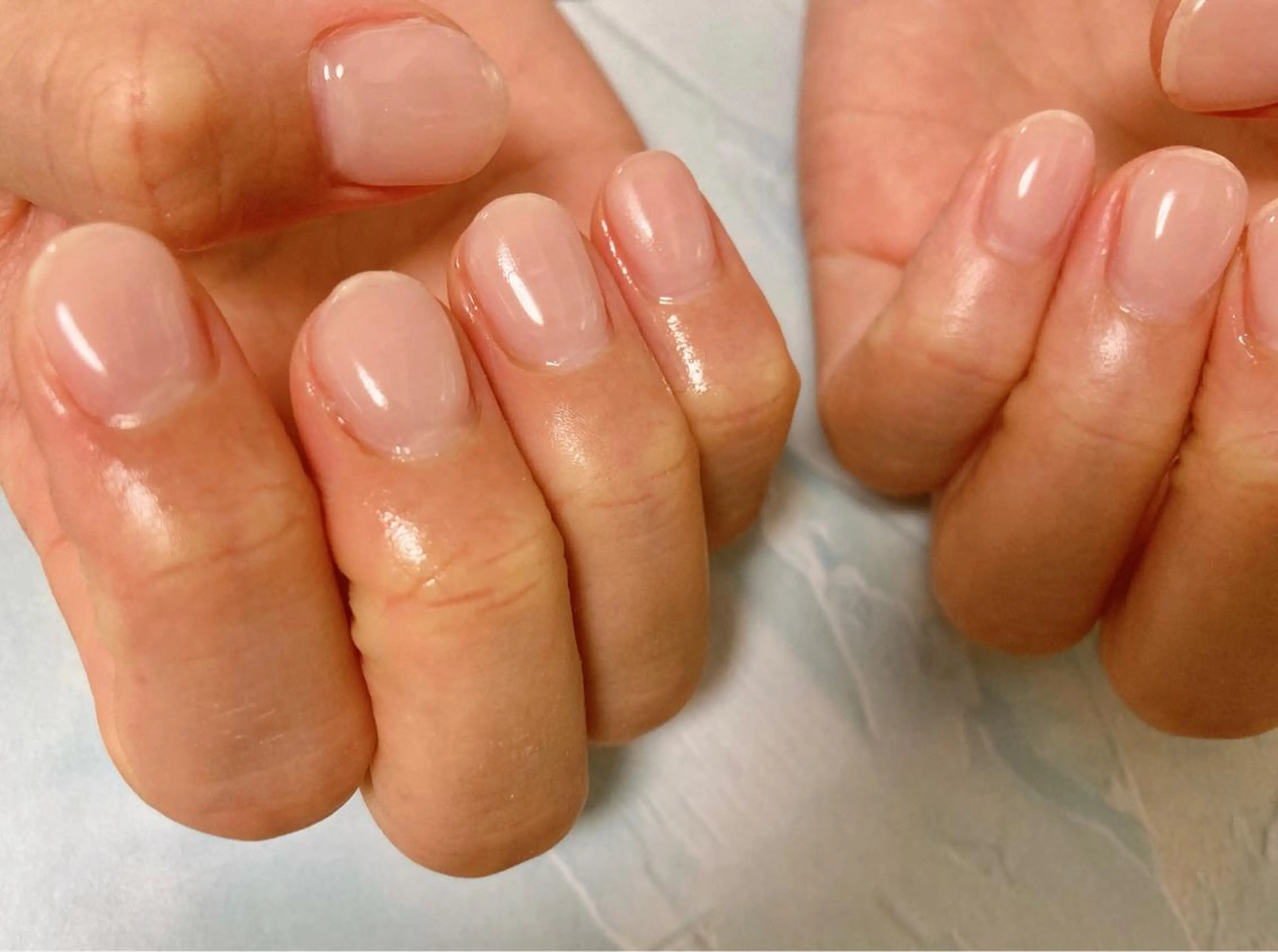 ネイル クリアネイル ハンドネイル Mogu nail 二子玉川のネイルデザイン