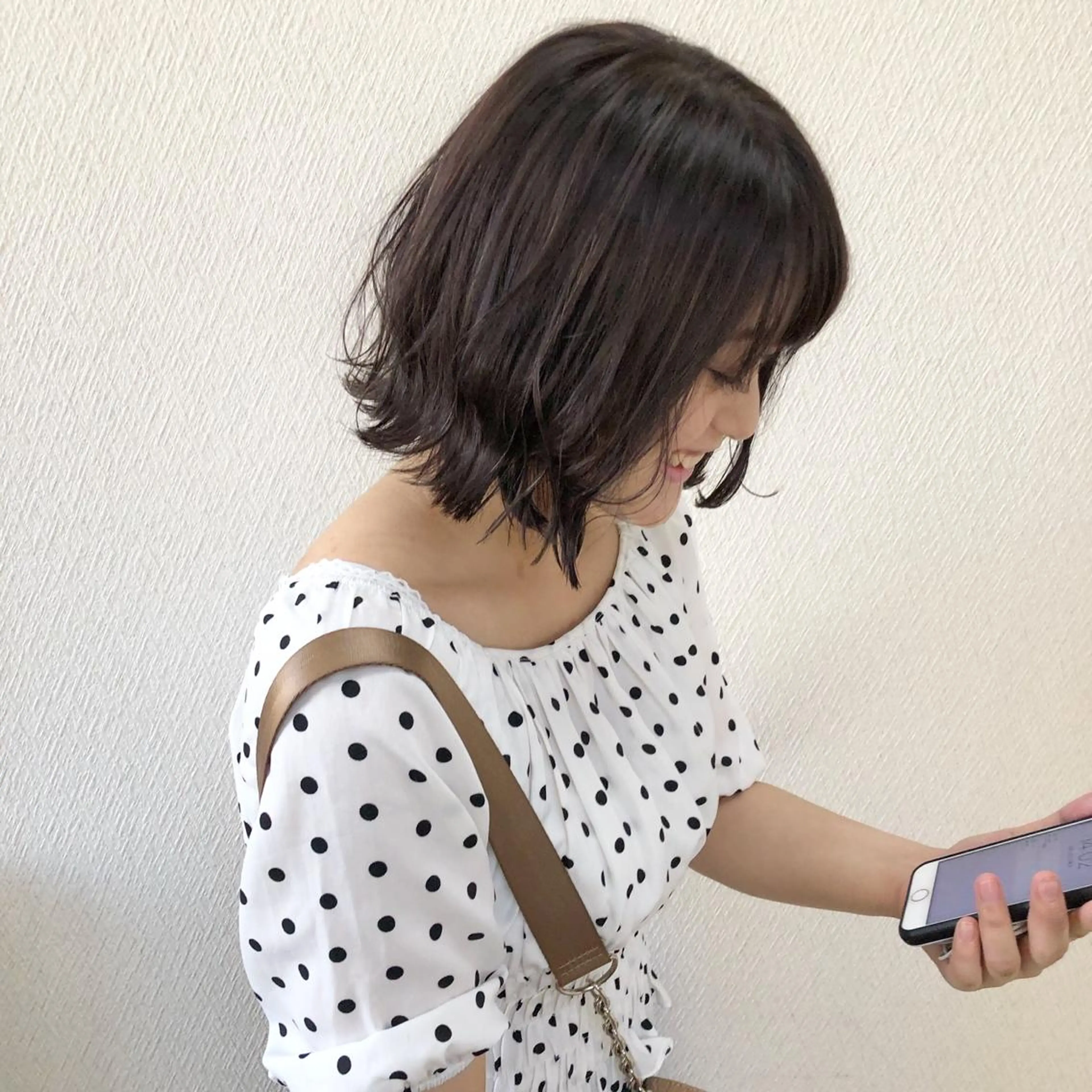 ミディアム 水野 雪 /パーマ/暖色カラーのヘアスタイル