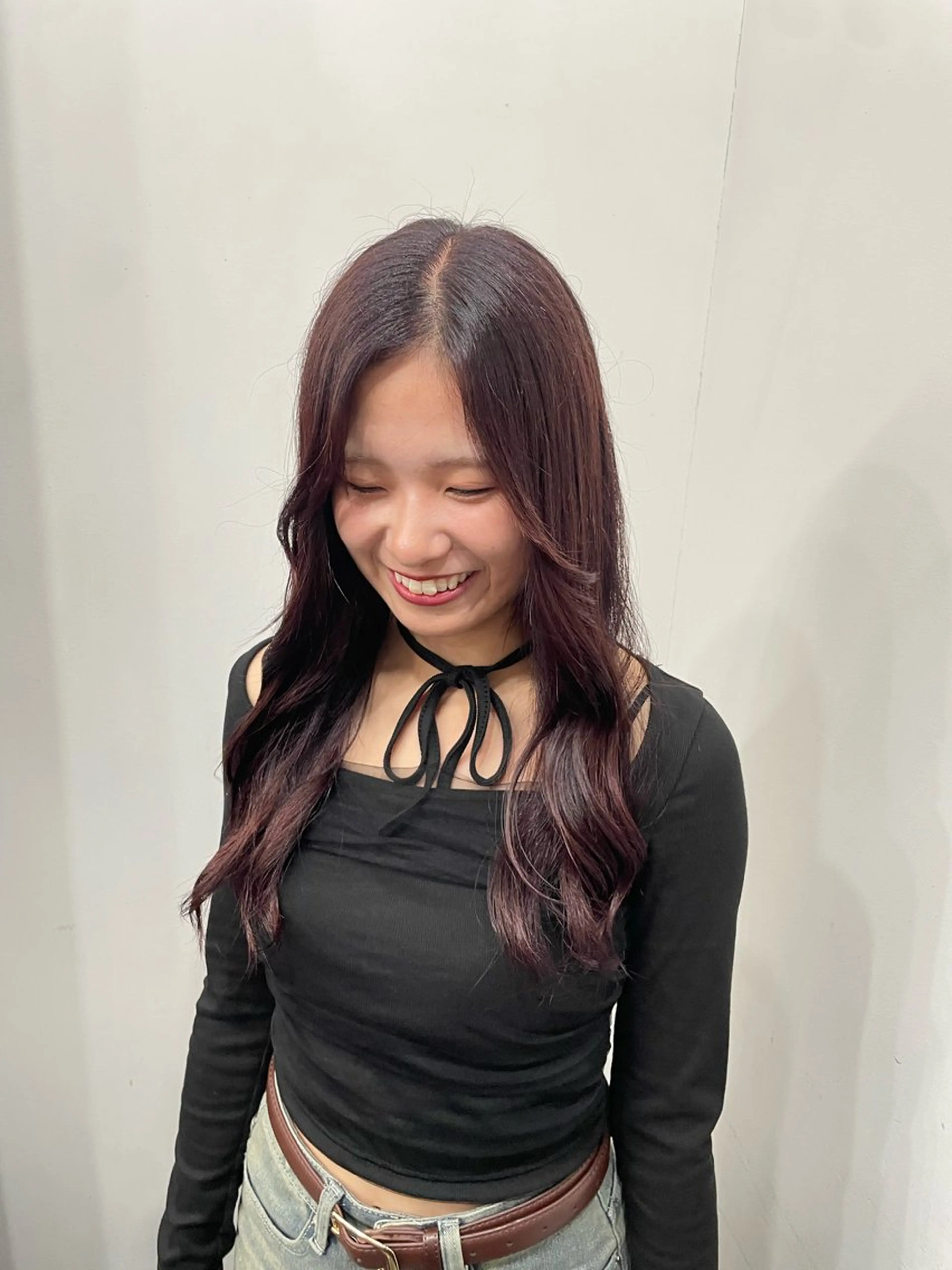 ロング カラー カット ヘアカラー トリートメント 艶・暖色カラー/ メンズ/名駅/ユキハのヘアスタイル