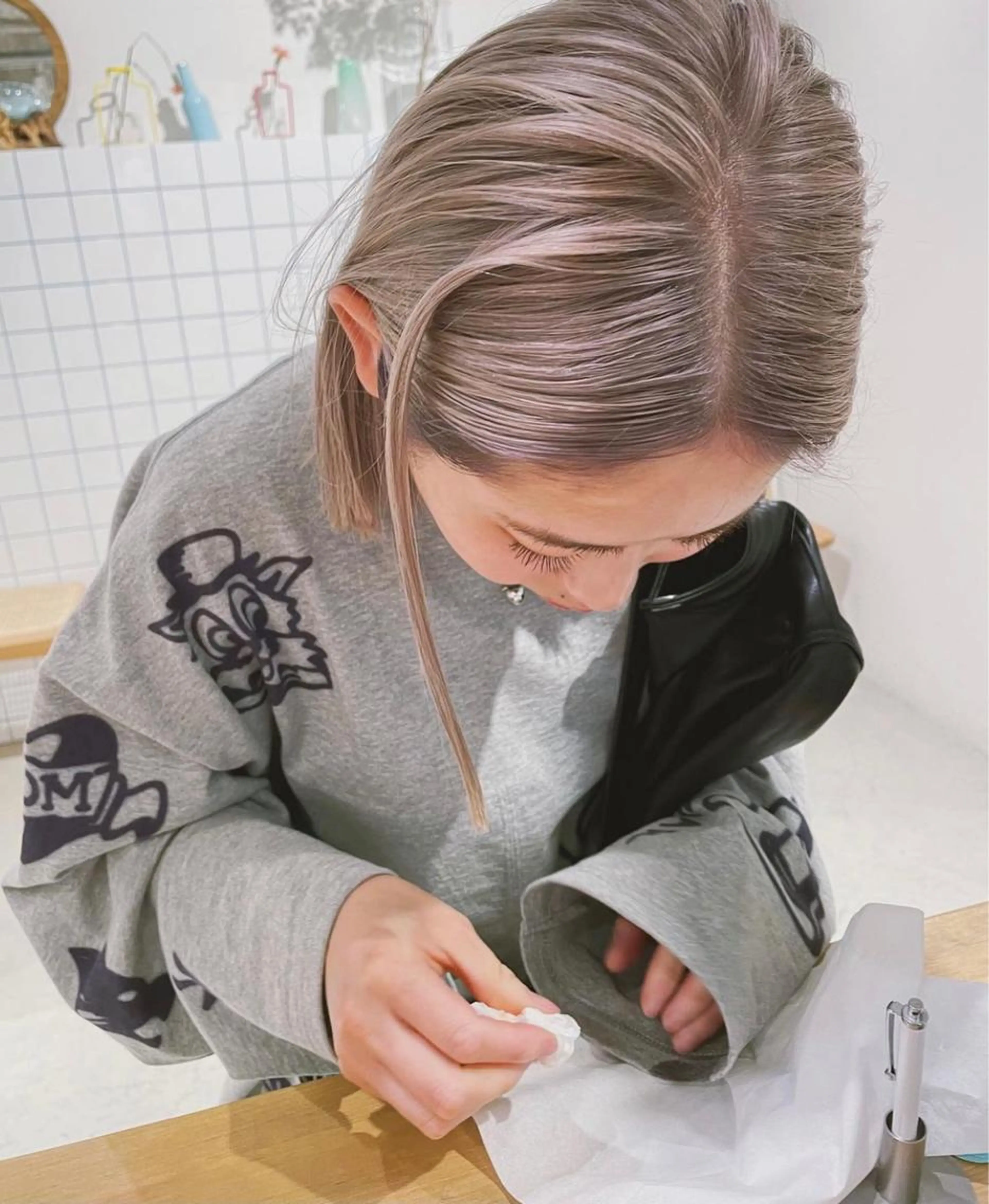 double  color × treatmentの写真