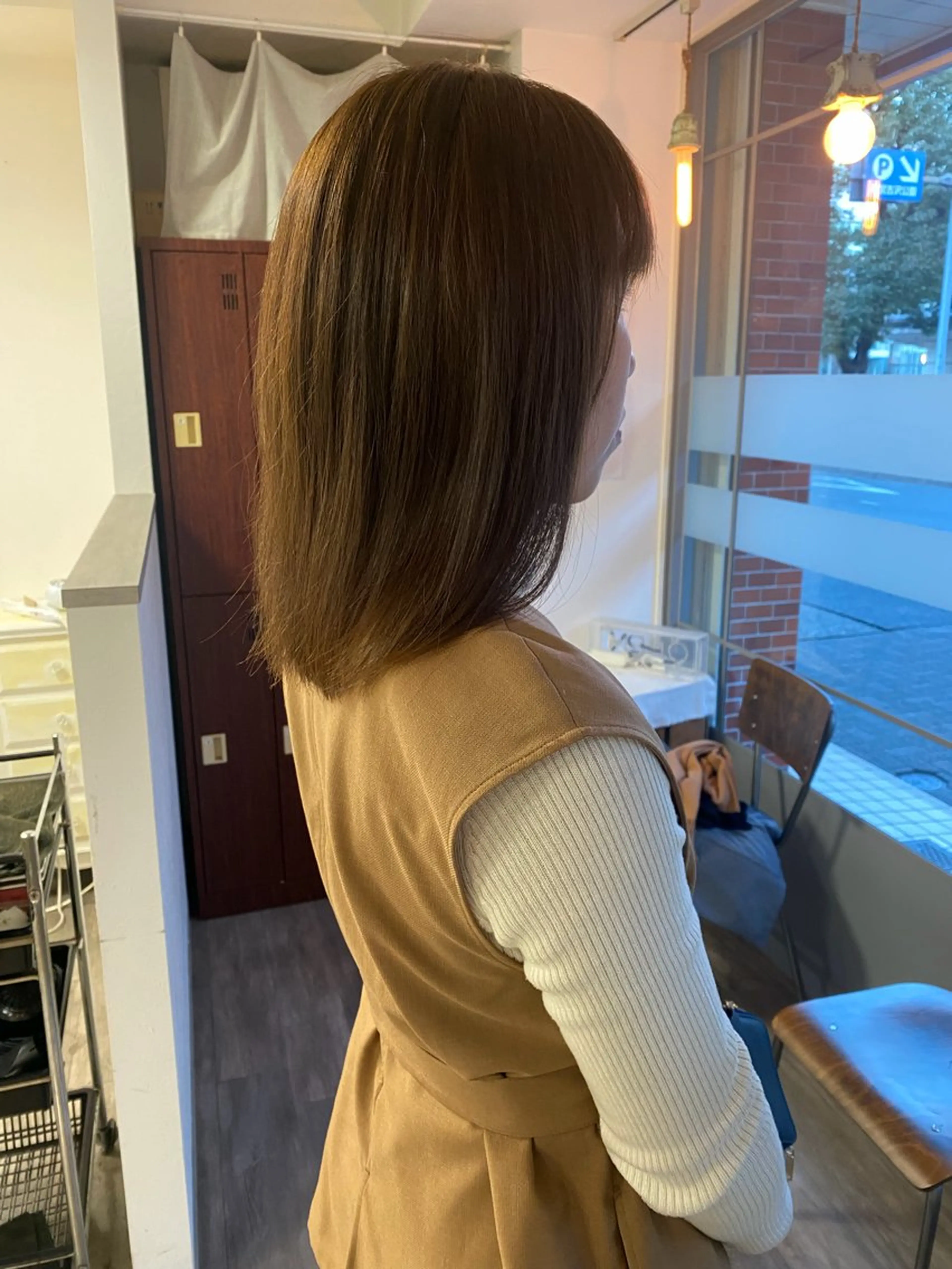 セミロング カラー ブリーチ ブリーチなしカラー 楓 ／当日予約◎のヘアスタイル