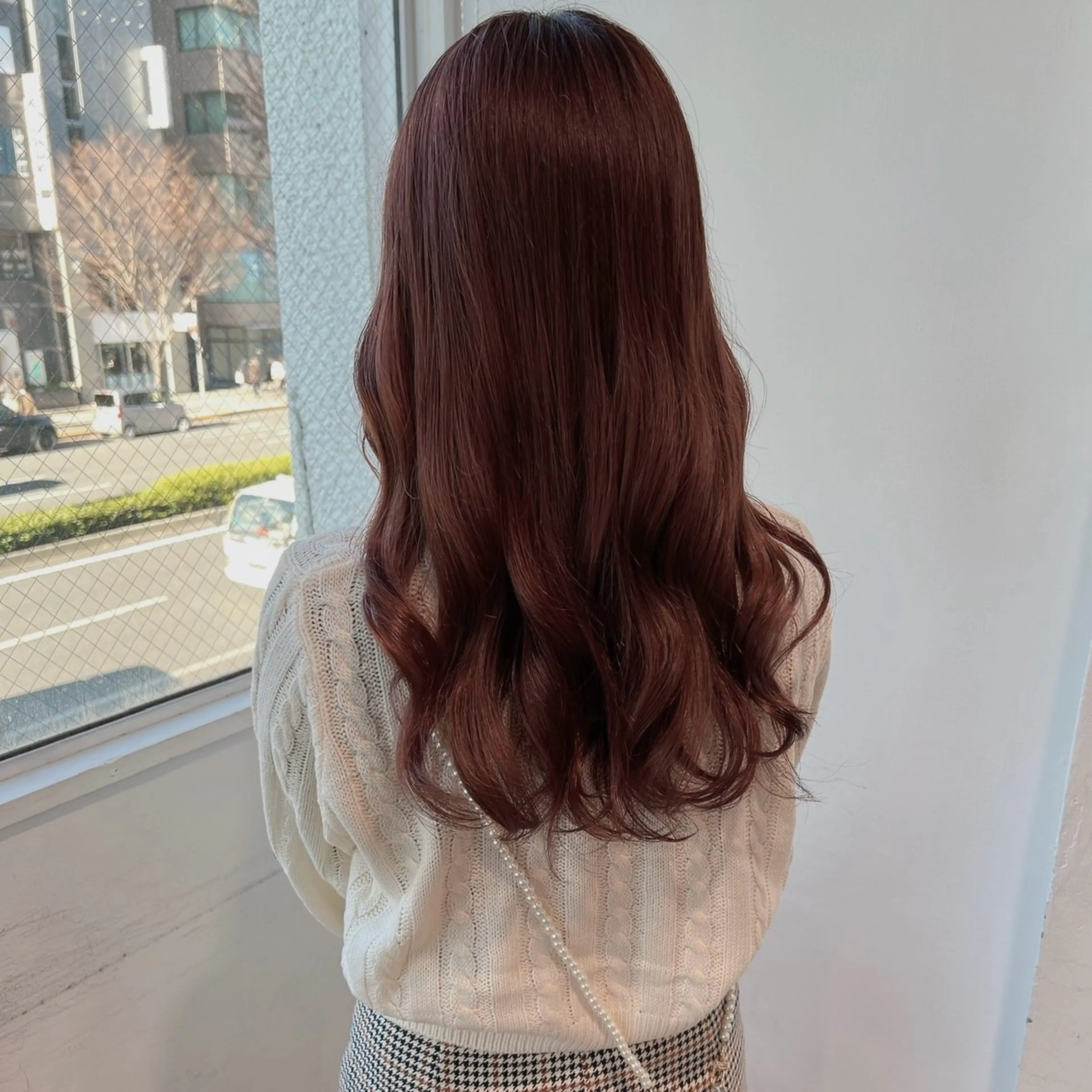 ロング カラー ヘアカラー トリートメント 𓏸レイヤー髪質改善 透けカラーカノン🫧のヘアスタイル