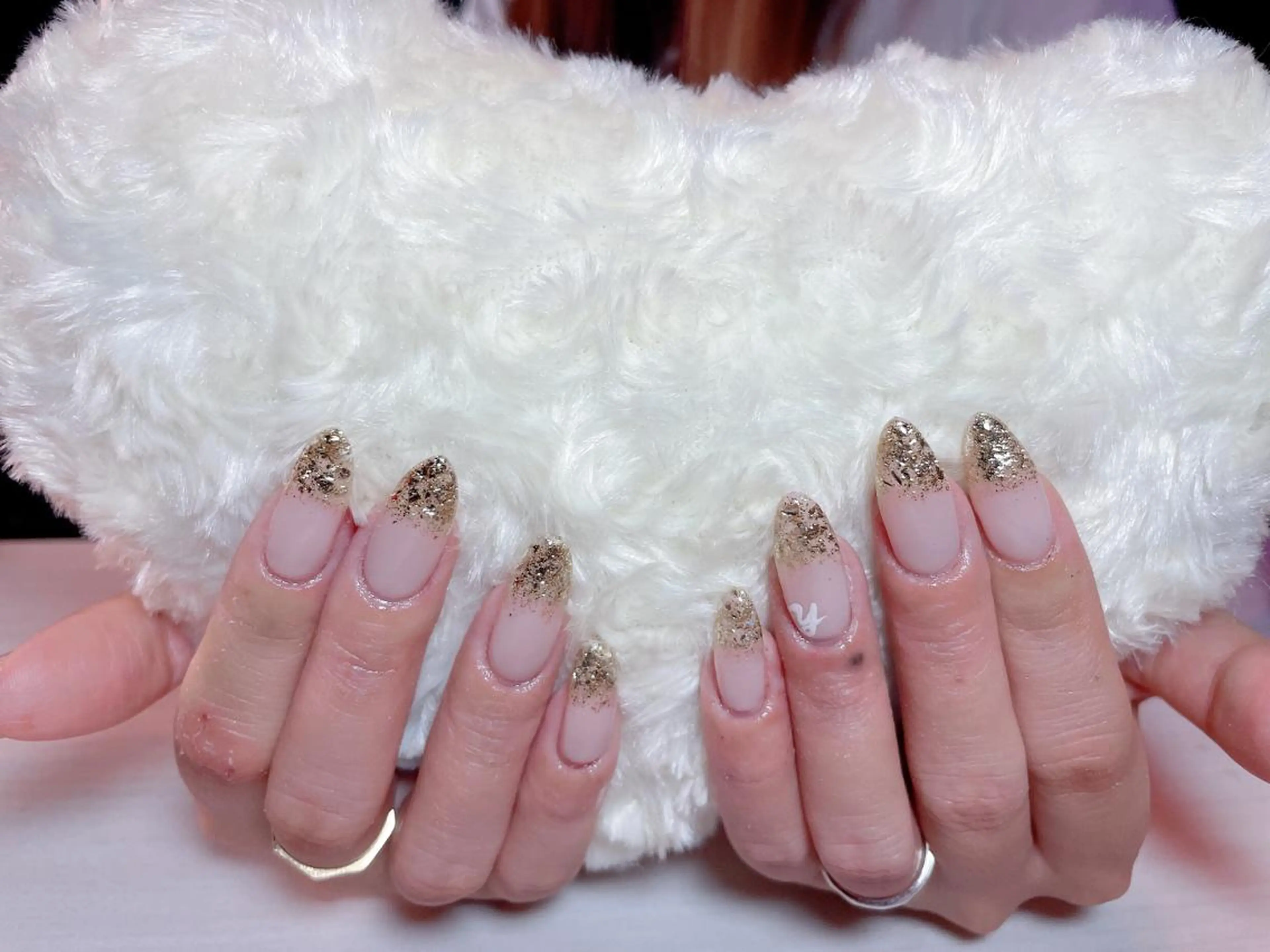 ネイル ラメ(グリッター) ラメグラデーション Whity所属・Whity kiriのネイルデザイン