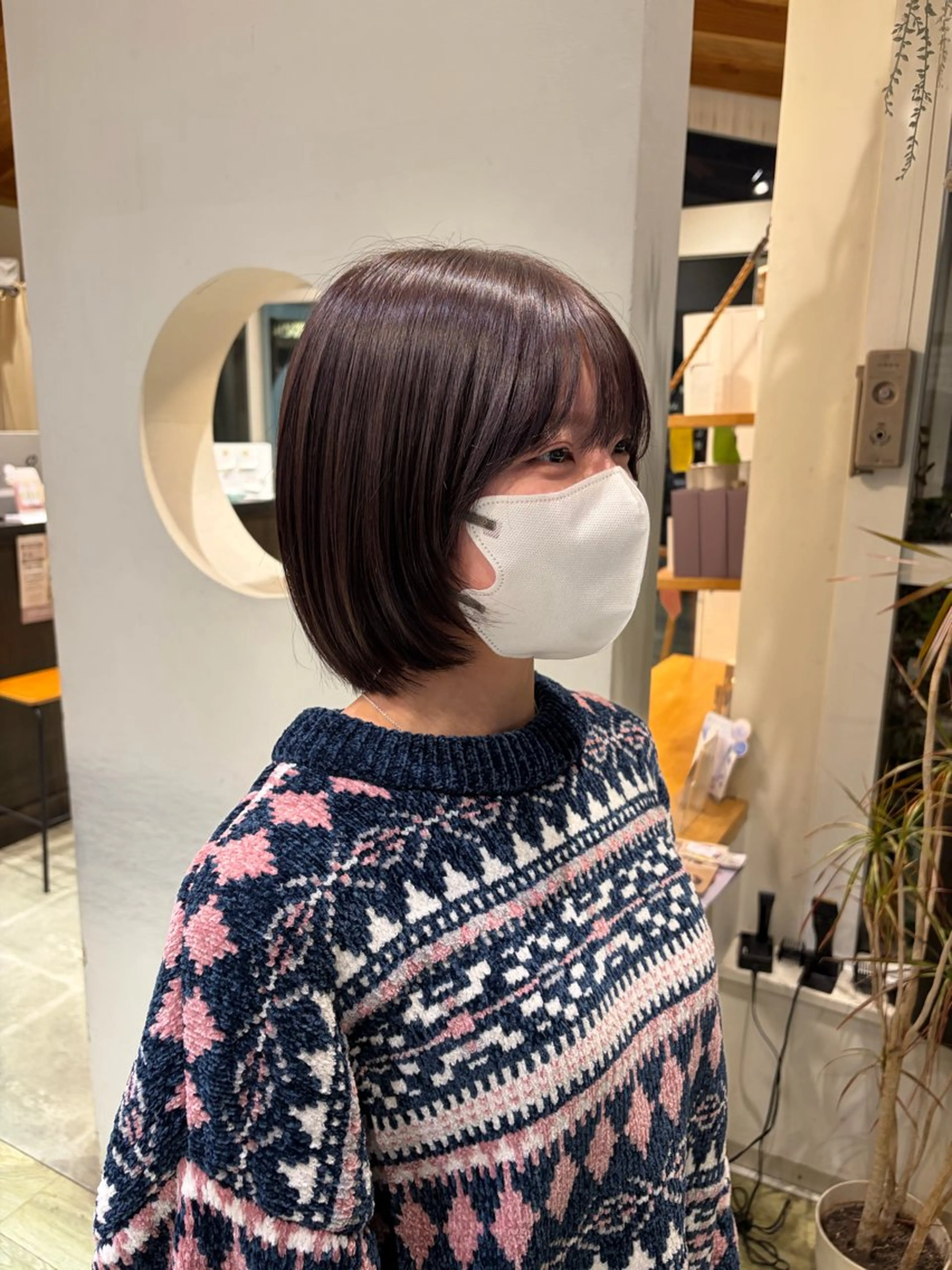 ショート ボブレイヤー ボブ レイヤーカット カット 水木 里咲のヘアスタイル