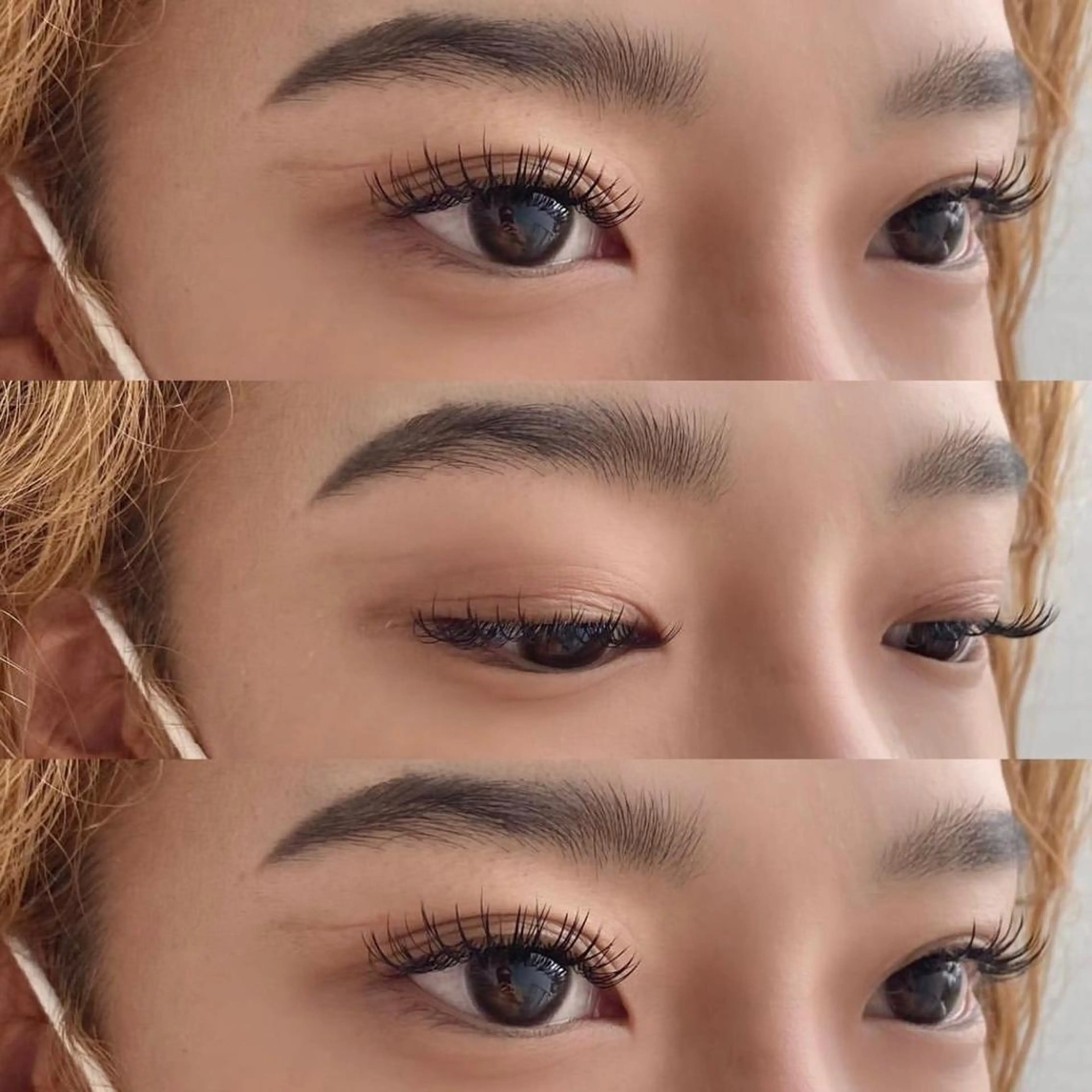 マツエク・マツパ Cカール フラットラッシュ 目尻長め マツエク coast meiのマツエク・マツパデザイン