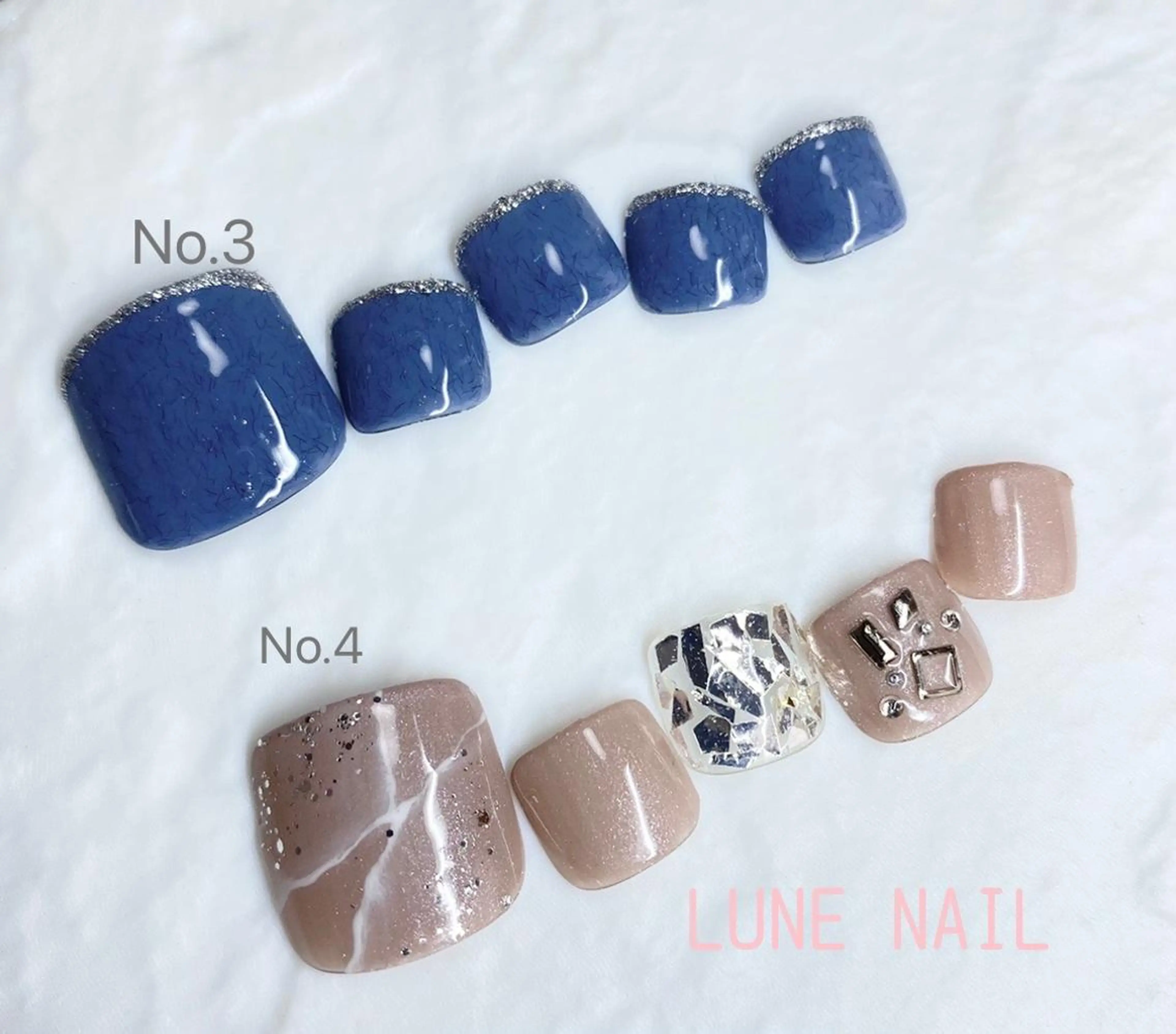 ショート ネイル シンプルネイル フットネイル lune nail_2017のその他イメージ