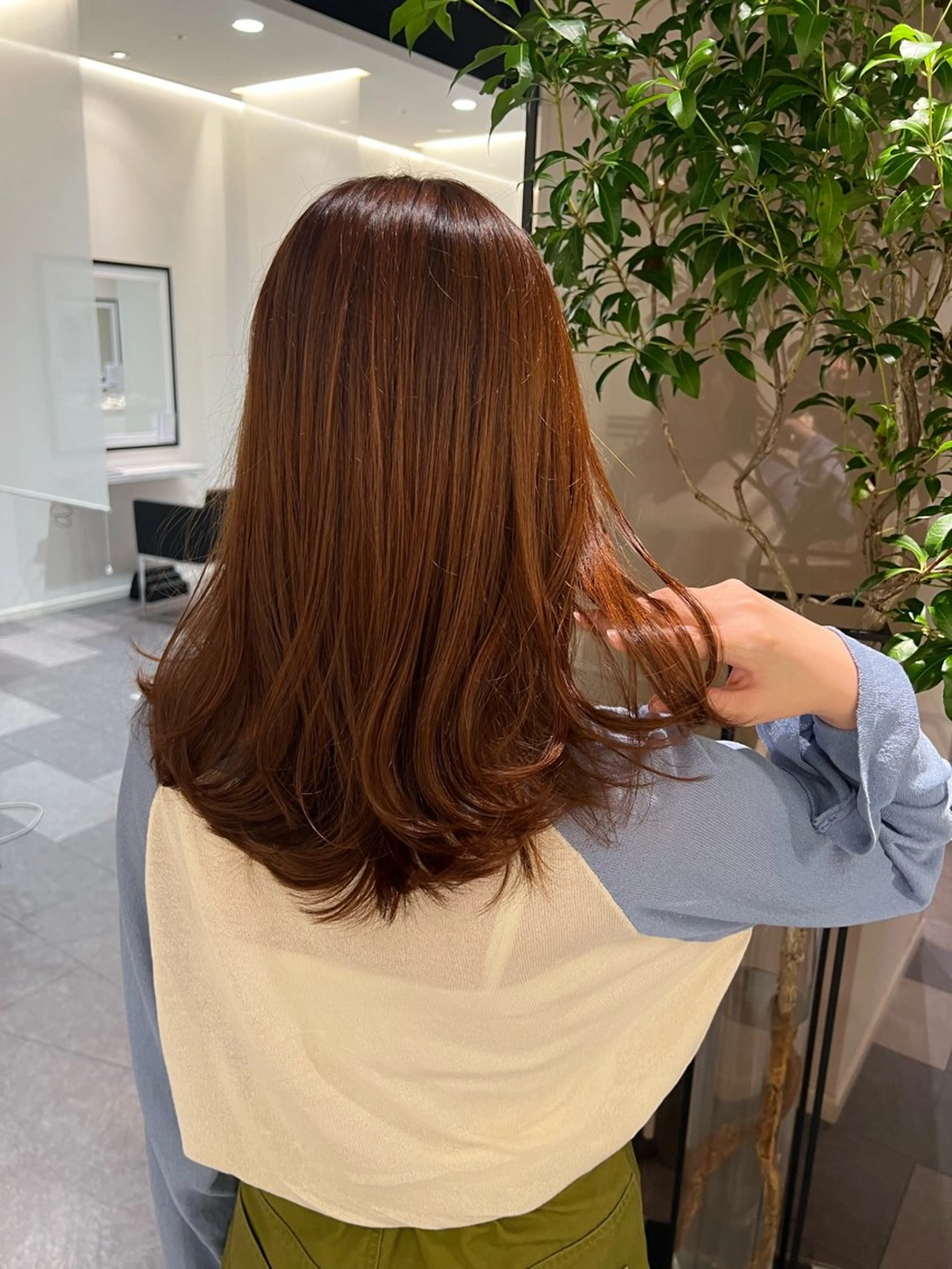 セミロング カラー 💎K-two名古屋 安田ちづる💎のヘアスタイル