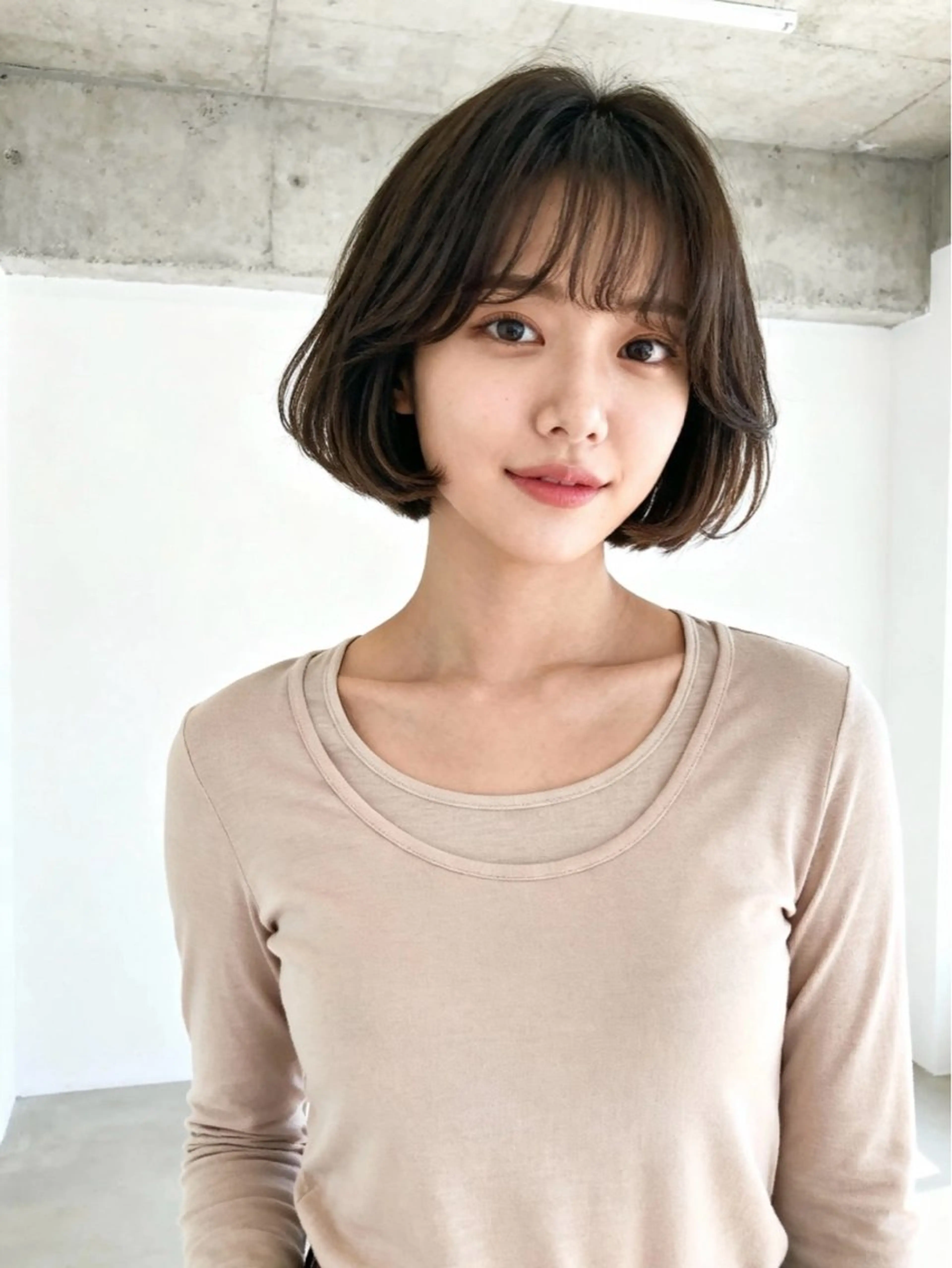 ショート カラー アディクシーカラー 透明感カラー くびれヘア 顔まわりレイヤー 韓国風ヘア カット トリートメント 韓国レイヤーカット 🫧大阪梅田レイヤーのヘアスタイル