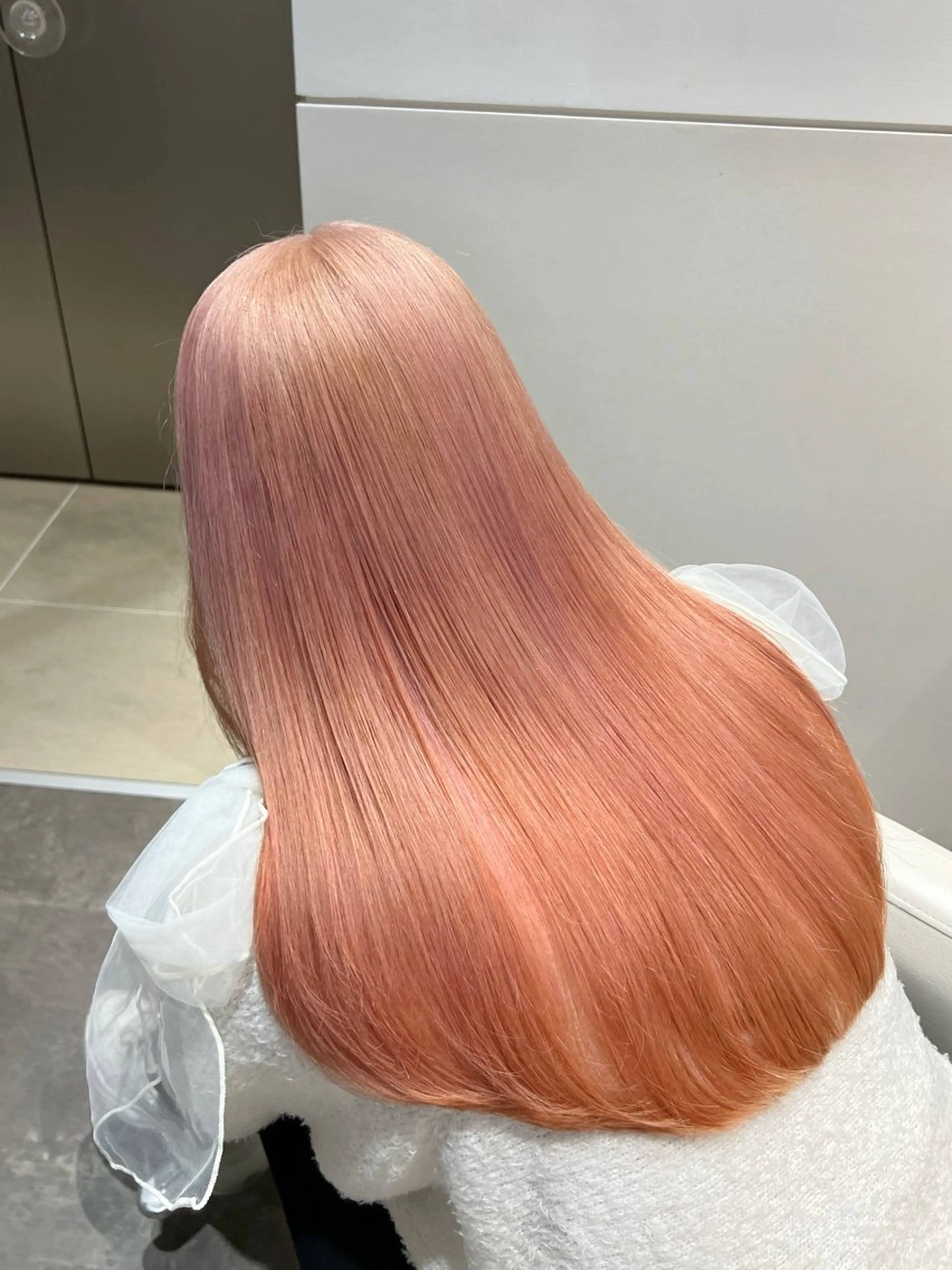 ロング カラー ベージュカラー ピンクカラー ピンクベージュ オタク美容師💟 チバコナツのヘアスタイル