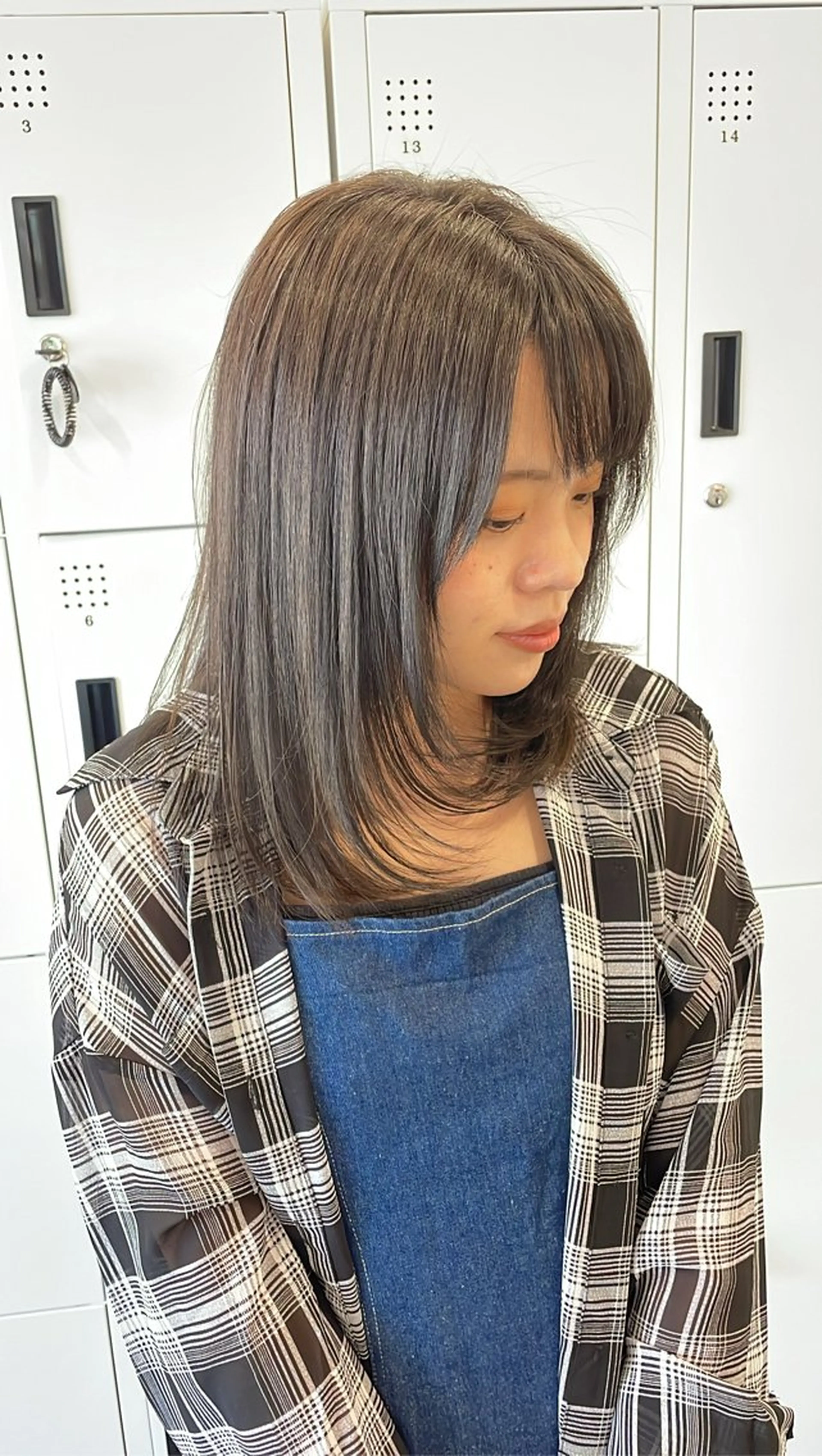 ミディアム カラー カット ヘアカラー 透明感カラー/艶感/ メンズパーマ/福島のヘアスタイル