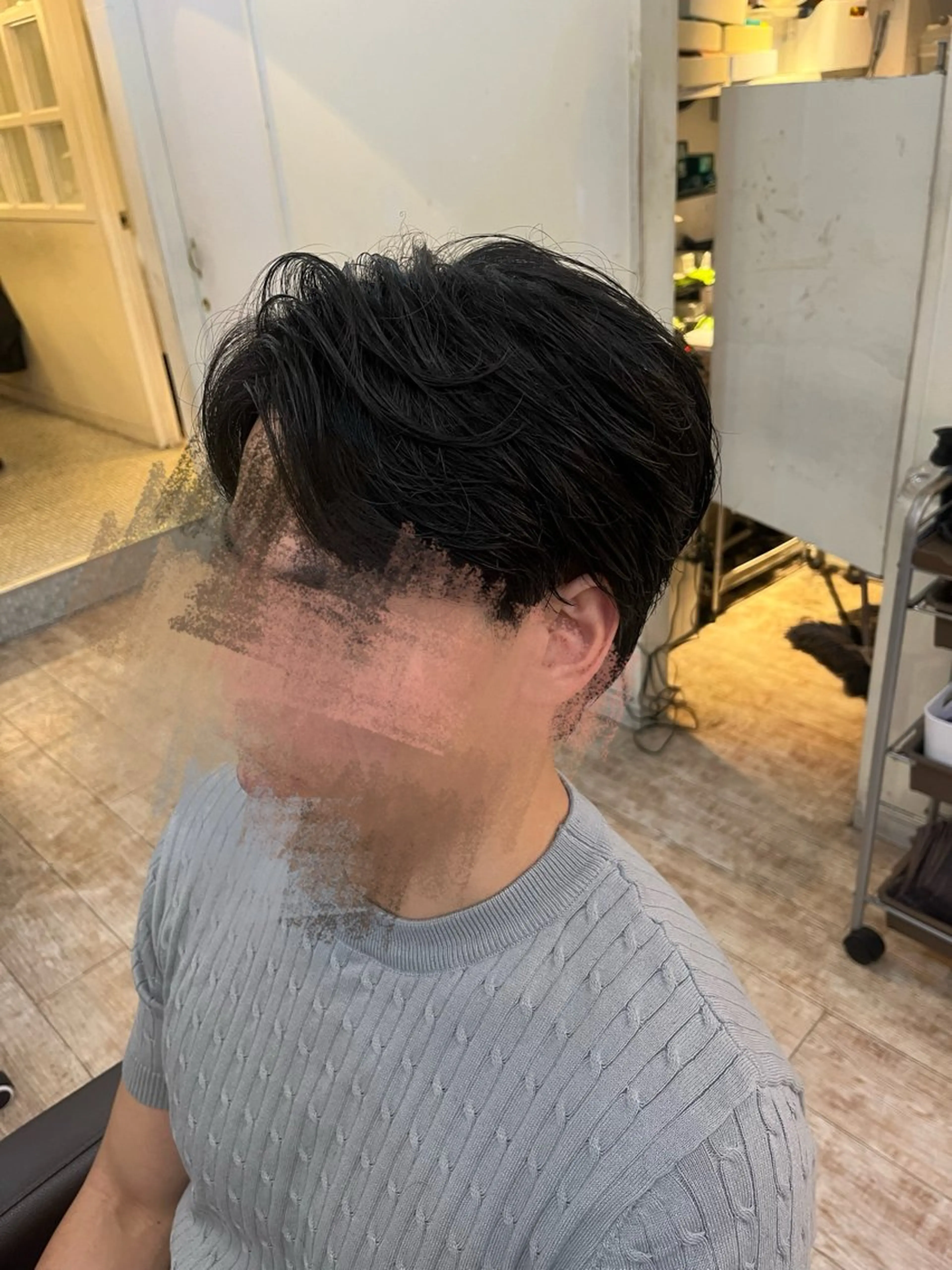 メンズ センターパート 刈り上げ カット アロハ　自由が丘所属・メンズカット 募集中✨まゆのヘアスタイル