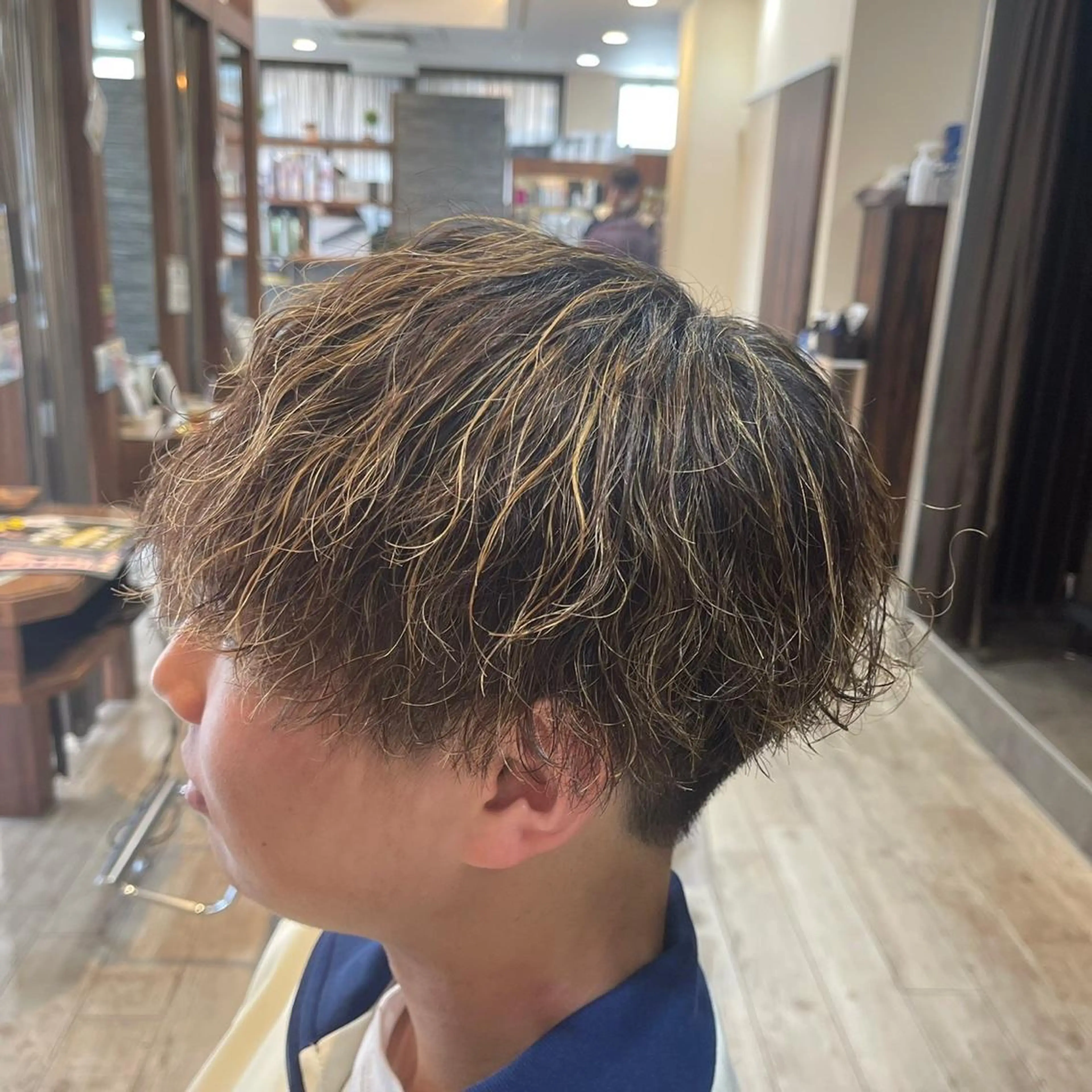 カラー パーマ メンズ 樽川翔/フェザーパー マ/シャドウパーマのヘアスタイル