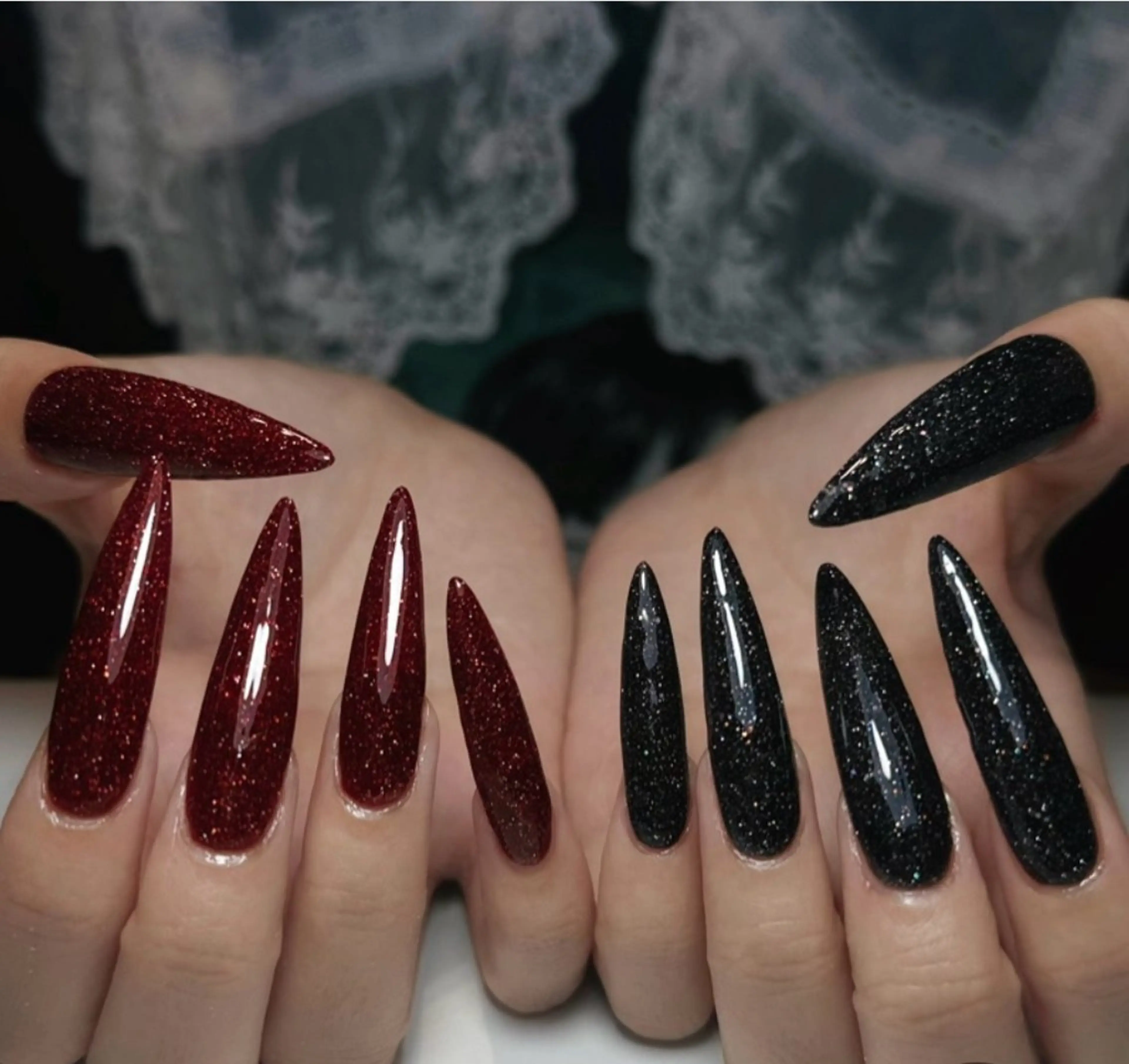 ネイル フラッシュネイル ラメ(グリッター) マグネットネイル ain nailのネイルデザイン