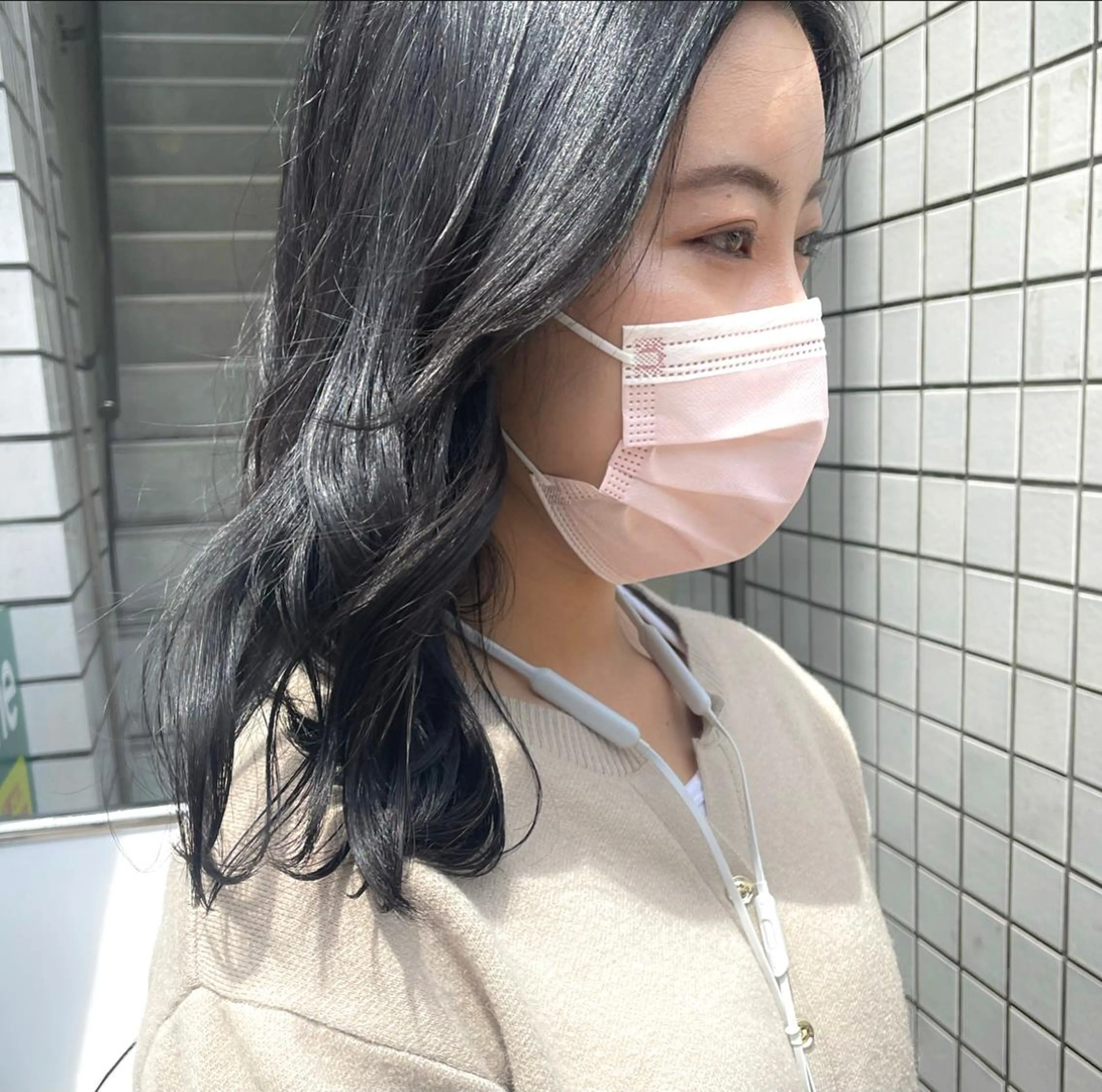 ミディアム カラー グレージュ カット ヘアカラー Anytime所属・はるか 💐 お悩み改善美容師のヘアスタイル