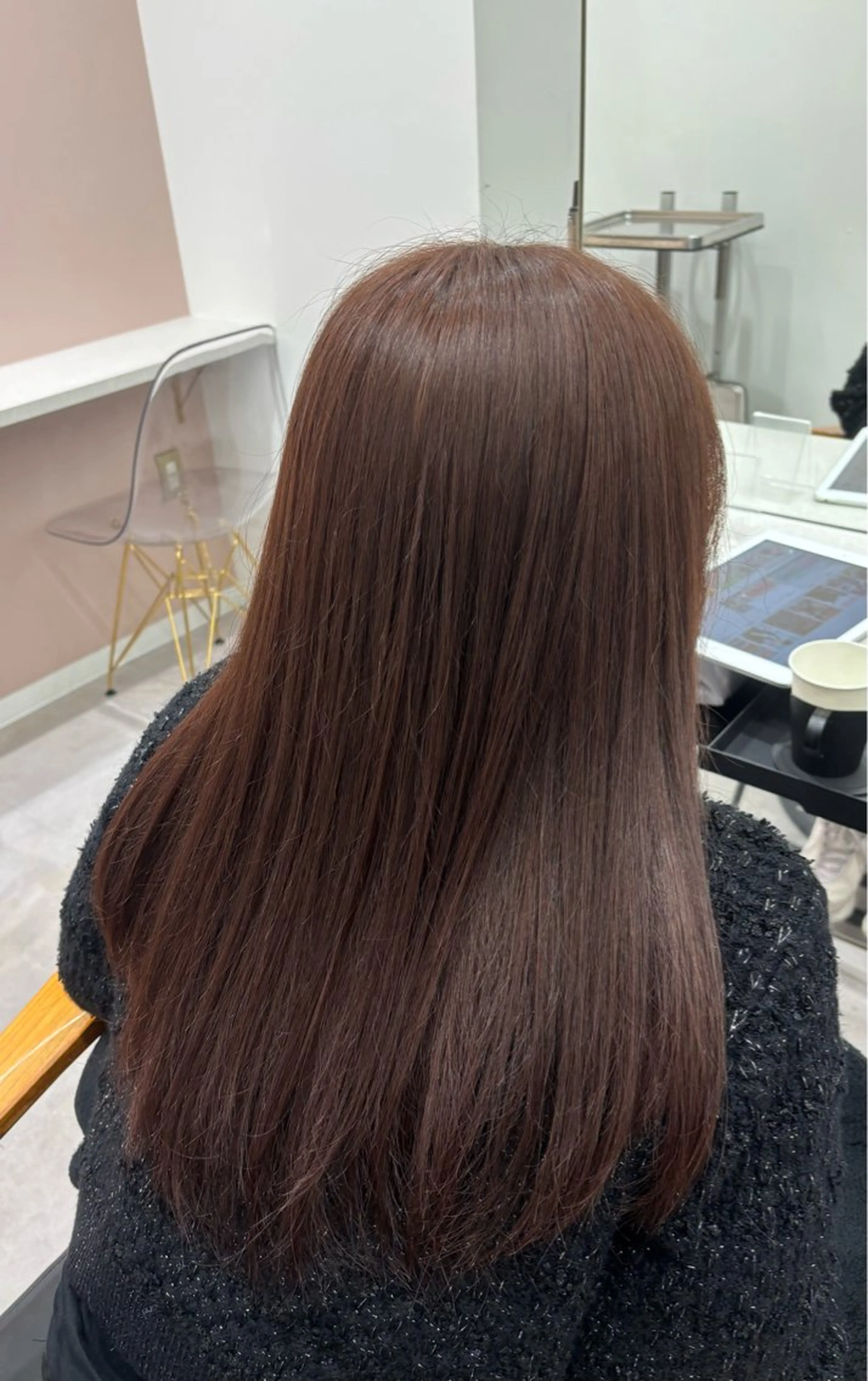 セミロング ピンクラベンダー ヘアカラー HUG 🤍ྀི chika🤍ྀིのヘアスタイル