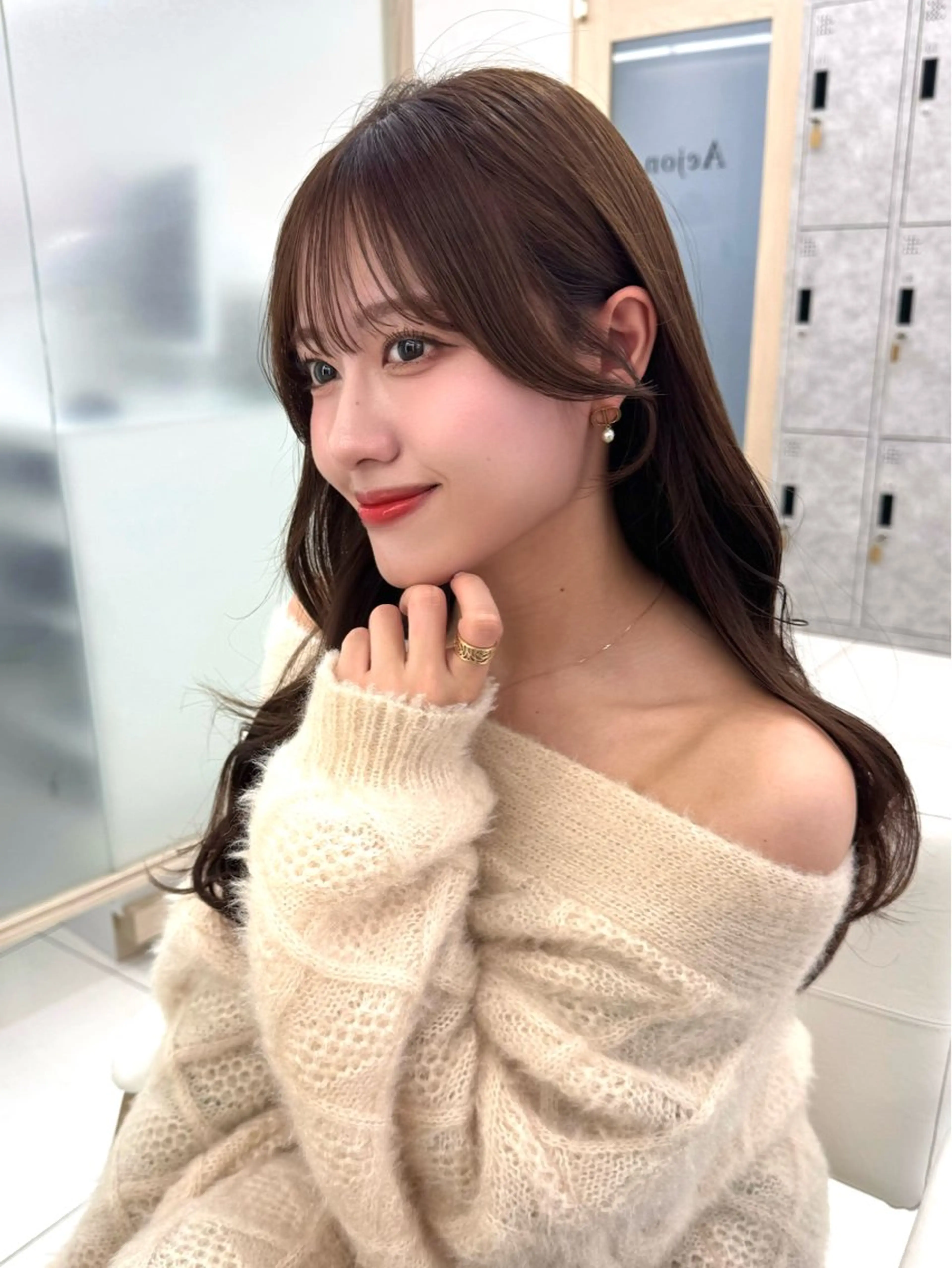 ロング 顔周り🇰🇷韓国 レイヤー/いづみ💞のヘアスタイル