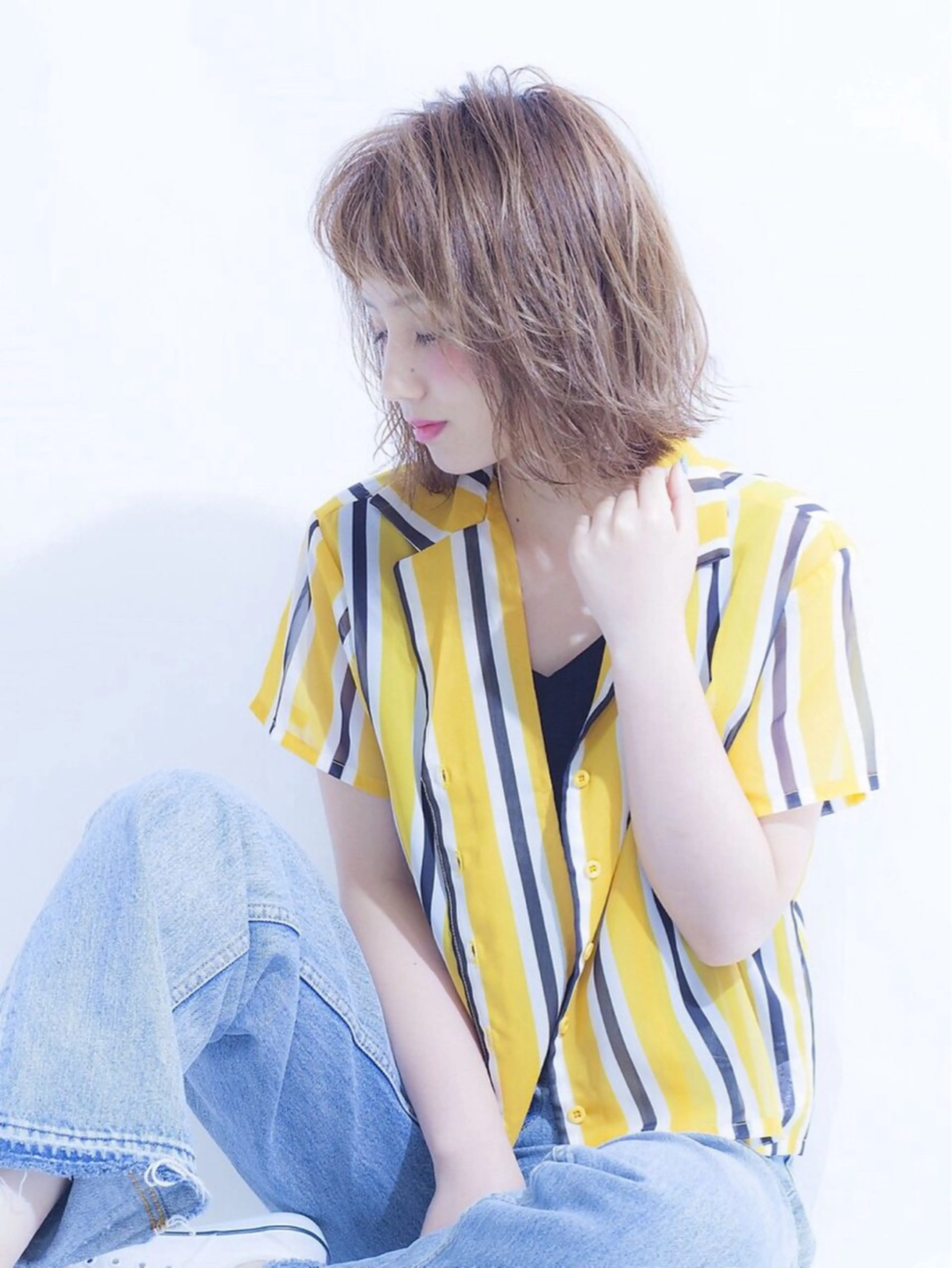 ショート カラー カット ヘアカラー トリートメント 高濃度水素/髪質改善 /柳原大輝のヘアスタイル