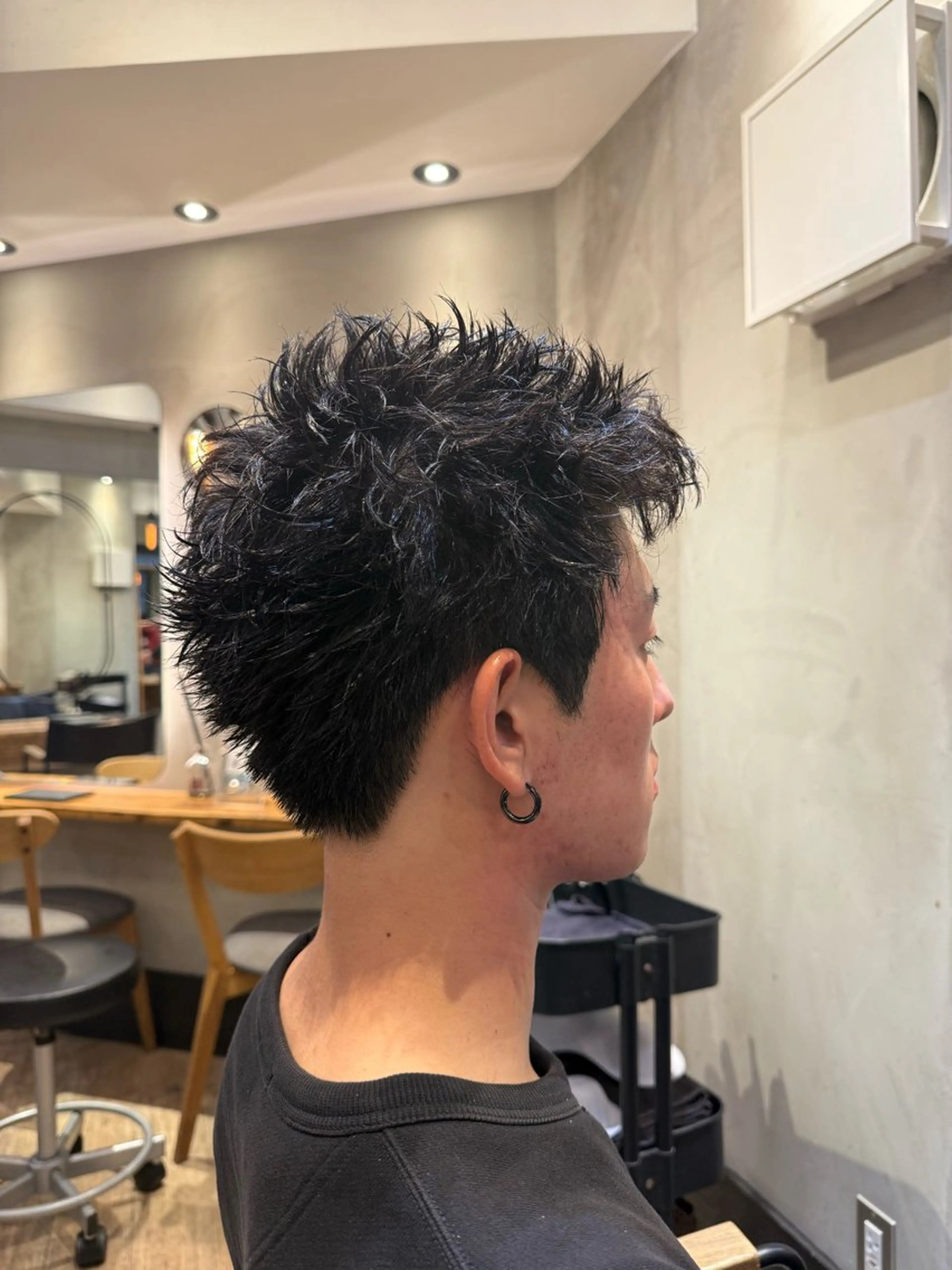 ショート パーマ メンズ カット パーマ heavenly by HAVANA新宿所属・メンズショート/ピン パーマ/新宿/フウガのヘアスタイル