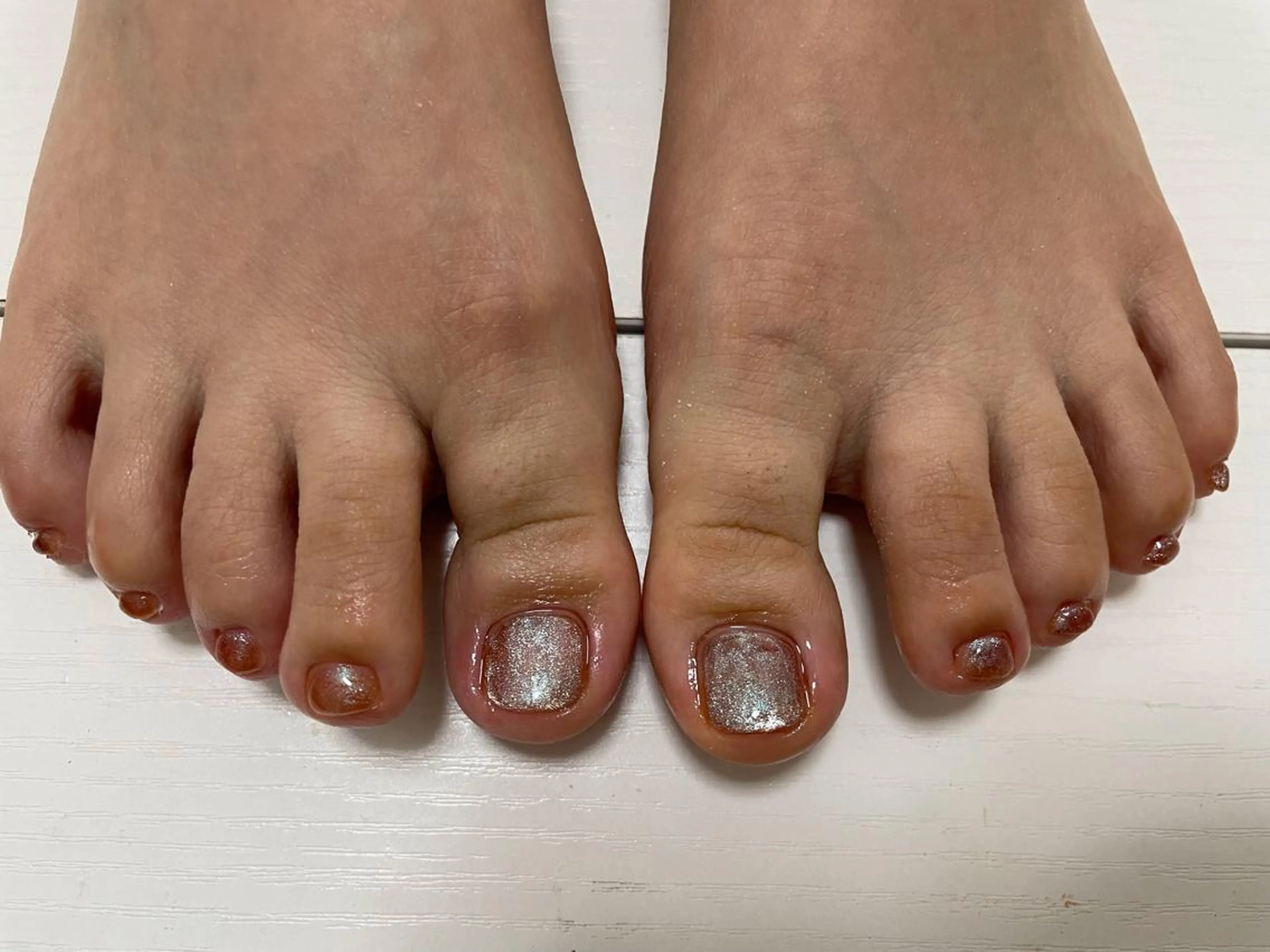 ネイル マグネットネイル フットネイル Mogu nail 二子玉川のネイルデザイン