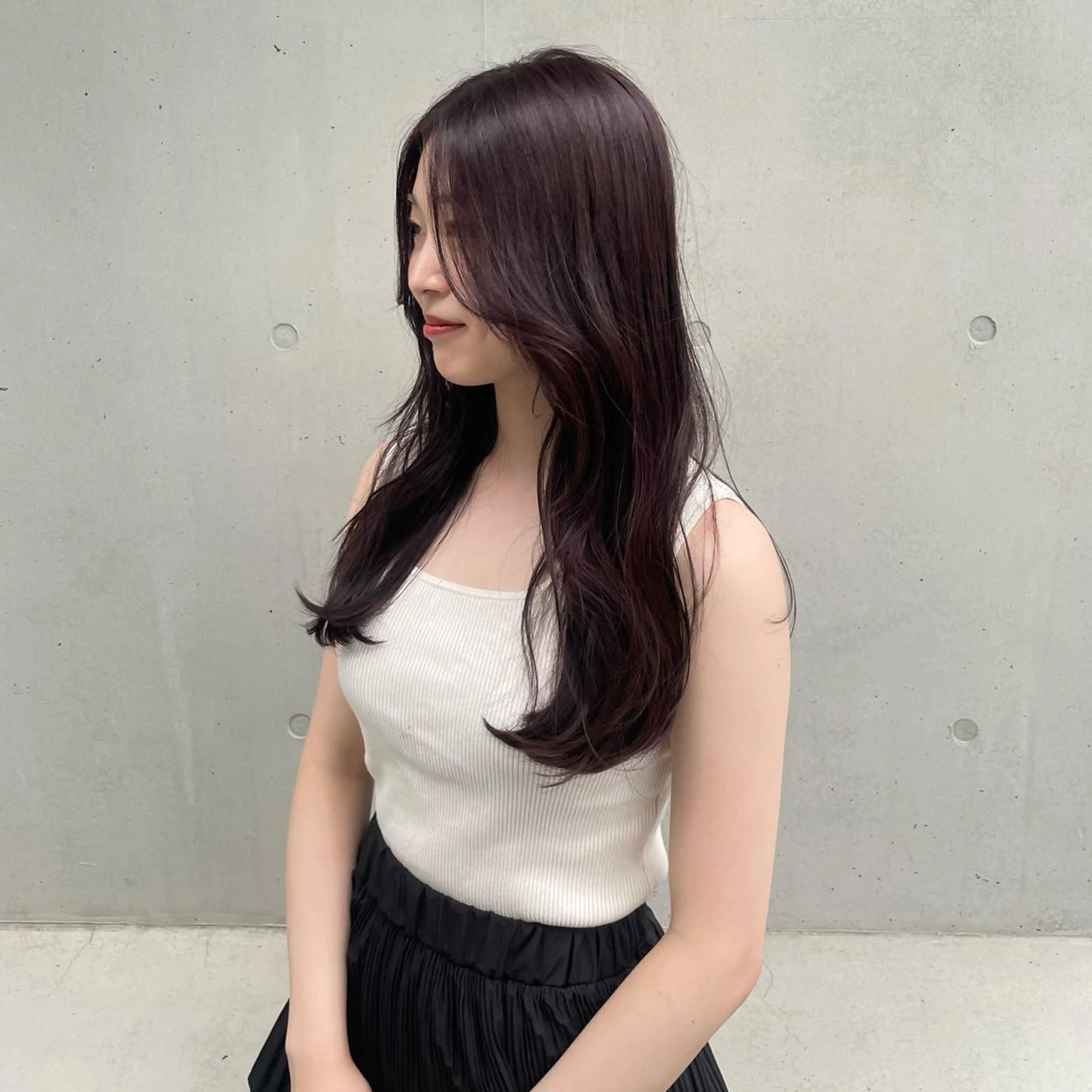 カラー nonoka オリーブ/グレージュのヘアスタイル