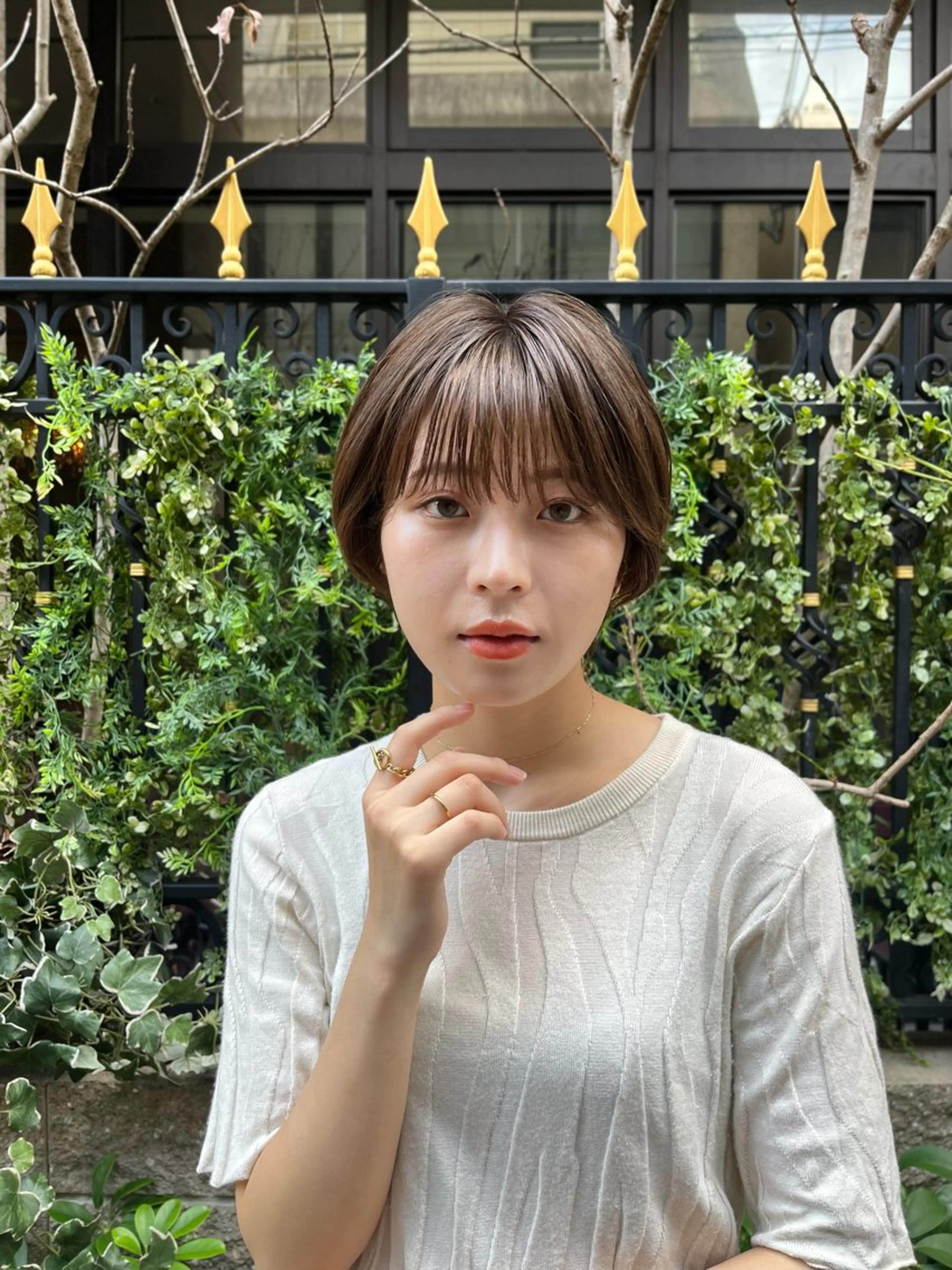 ショート 藤川 千歳のヘアスタイル