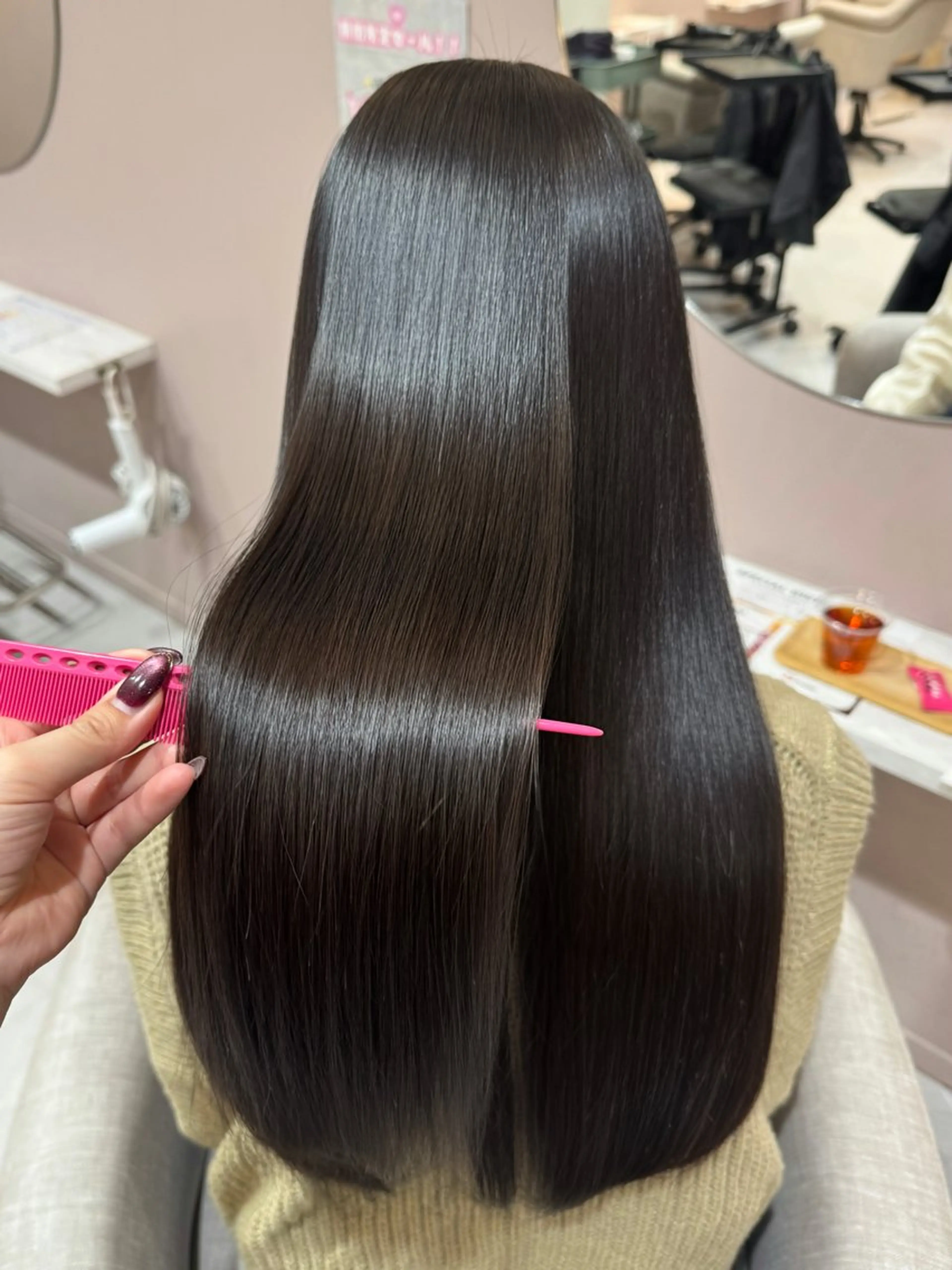 ロング カット 縮毛矯正 VOGUE所属・✨髪質改善･レイヤー ✨chihiroのヘアスタイル