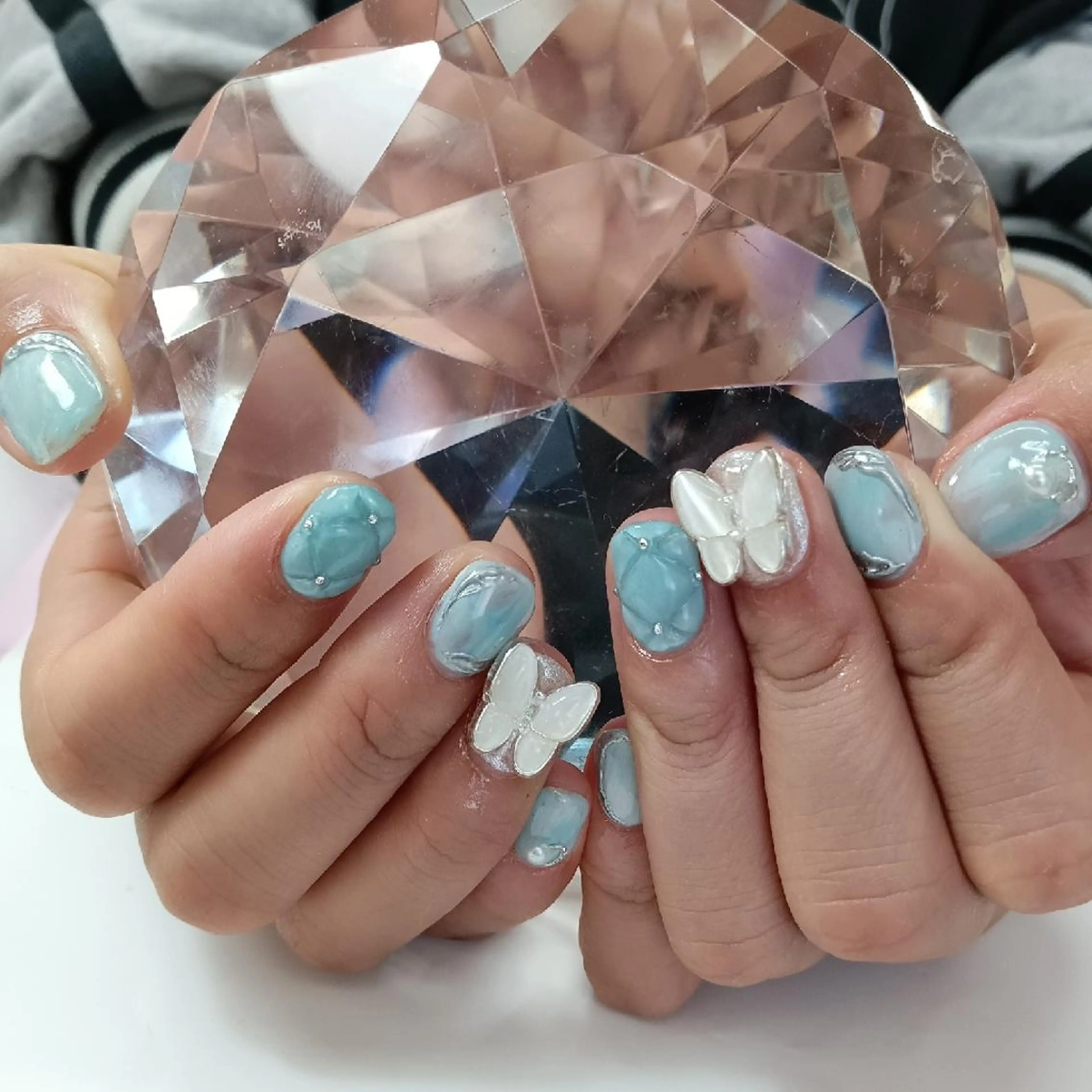 ネイル ブルー Coco Girlsのネイルデザイン