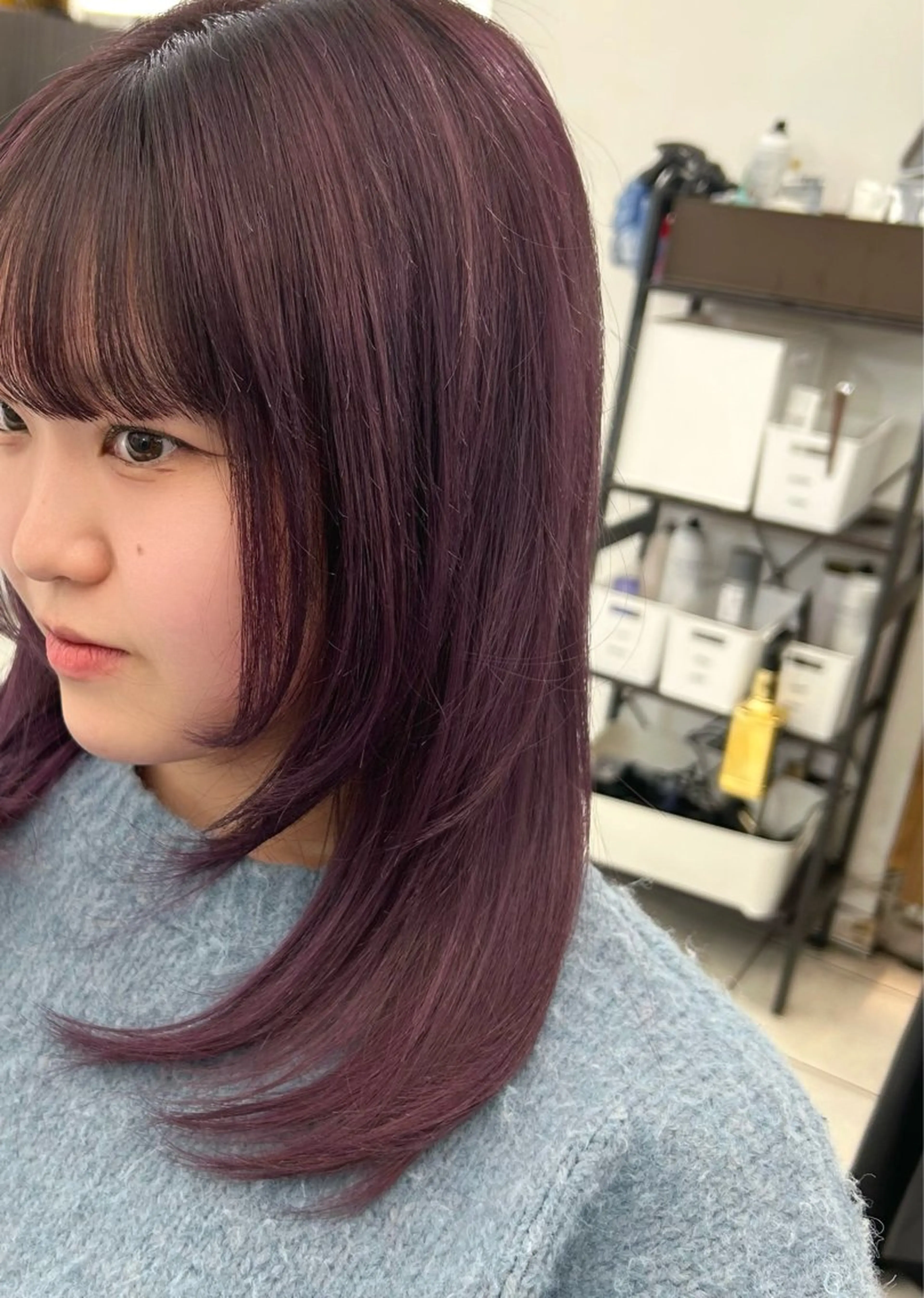 セミロング カラー レイヤーカット/ボブ 🪐花木 香菜のヘアスタイル