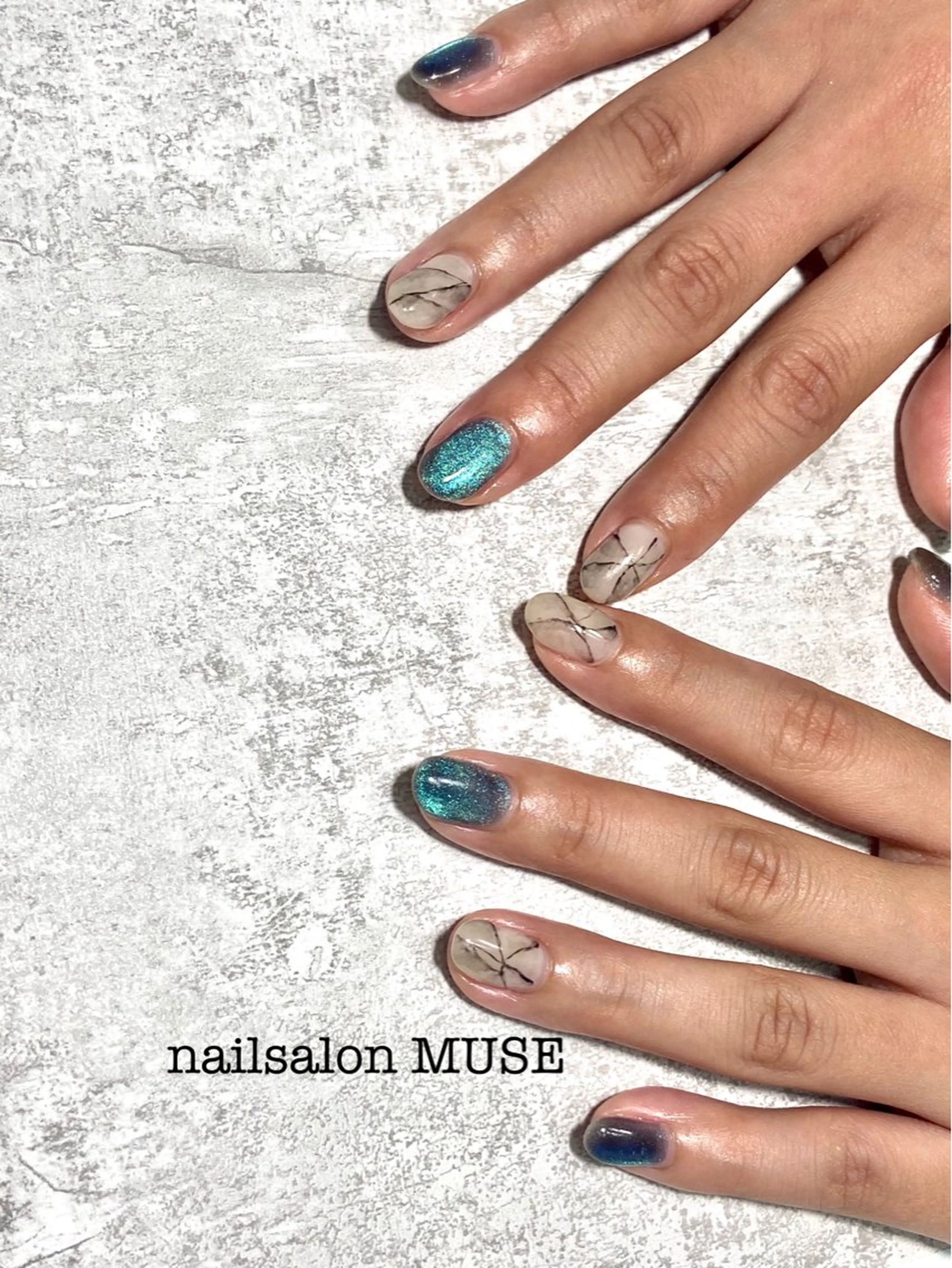 ネイル マグネットネイル 大理石ネイル(マーブル) Nail Salon MUSEのネイルデザイン