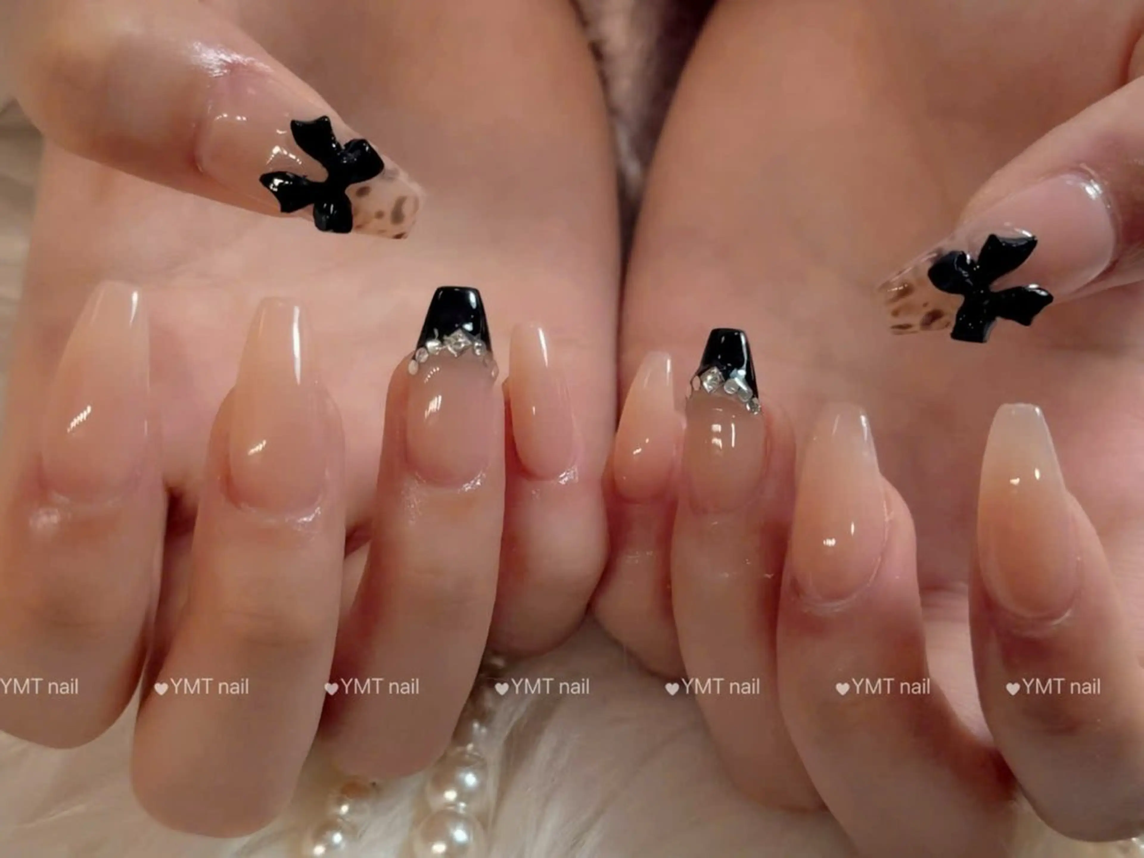 ネイル 長さ出し フットネイル ジェルネイル 韓国ネイル マグネットネイル ハンドネイル YMT. NailStudioのネイルデザイン