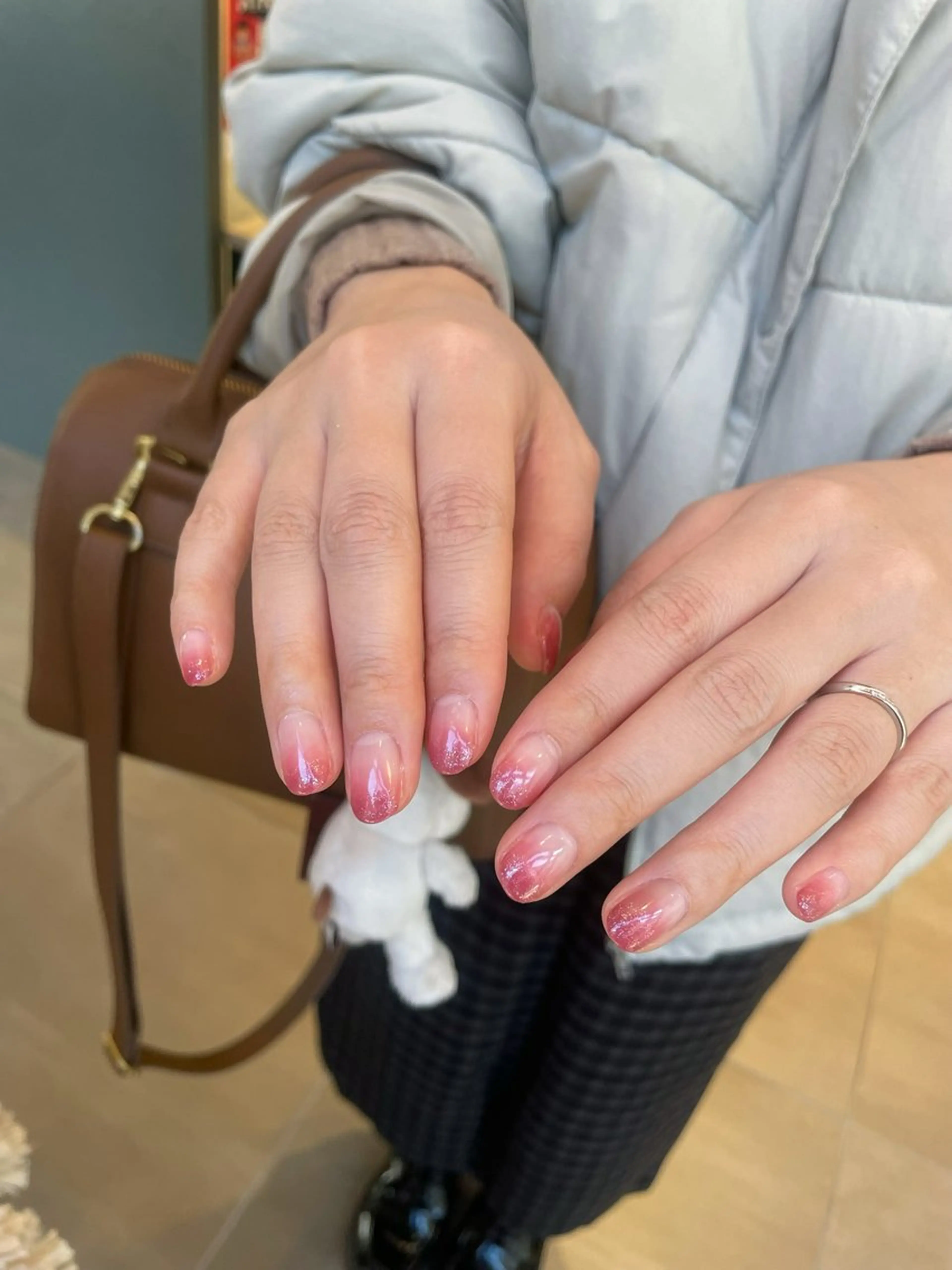 ラメグラデーション オフ/ケア込みの写真