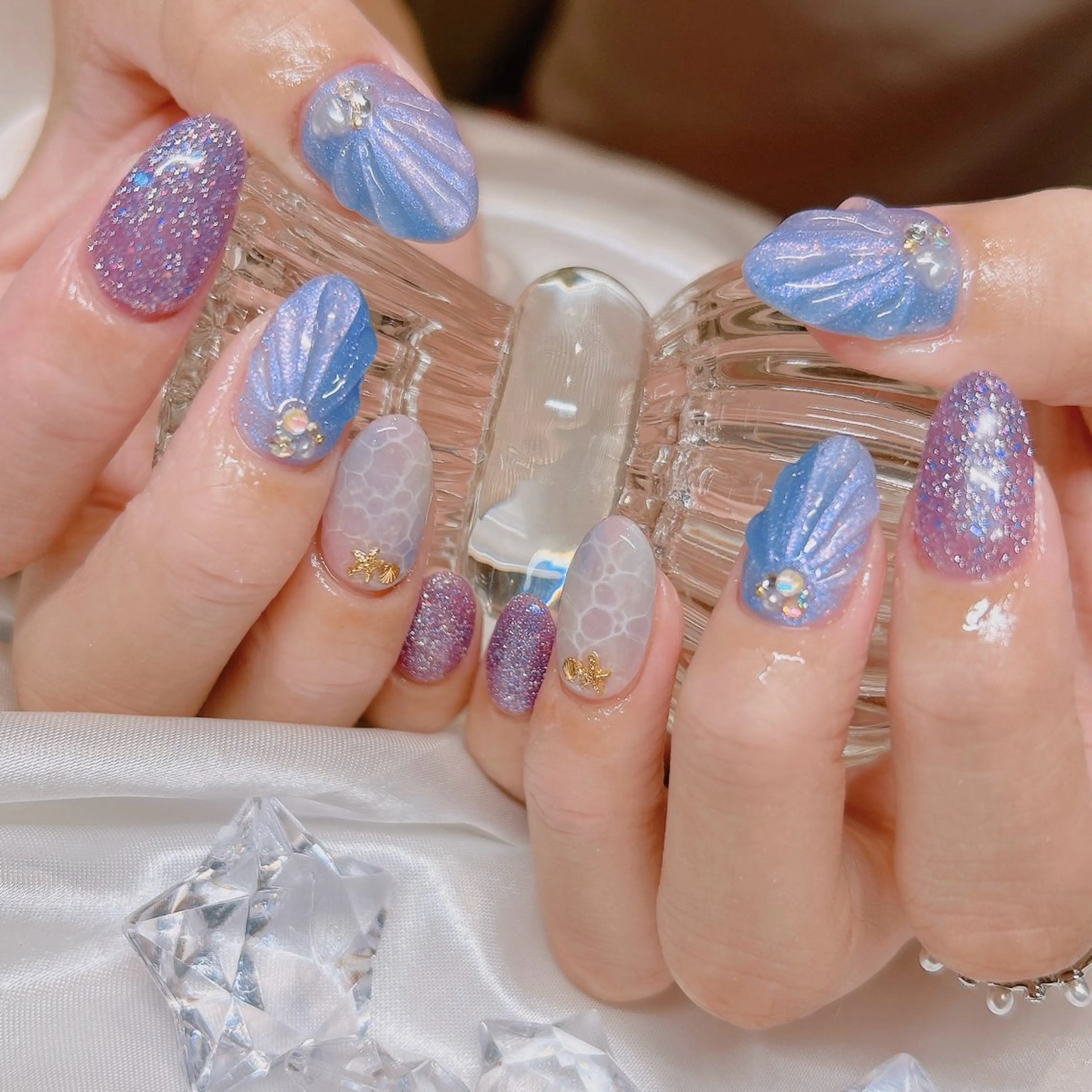 ネイル ハンドネイル junna のぞいてねのネイルデザイン